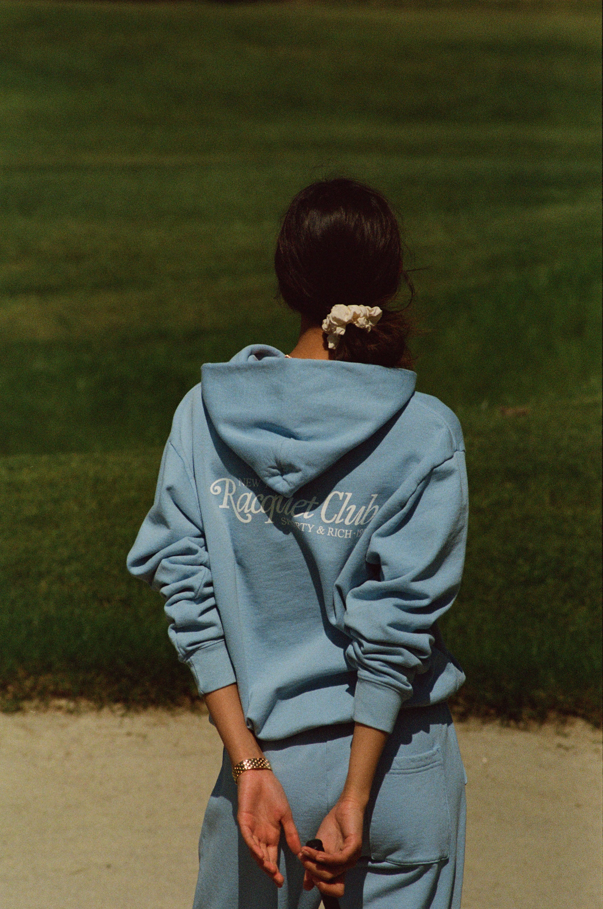 94 Racquet Club Sweatpant - Sky Blue/White - Image 3