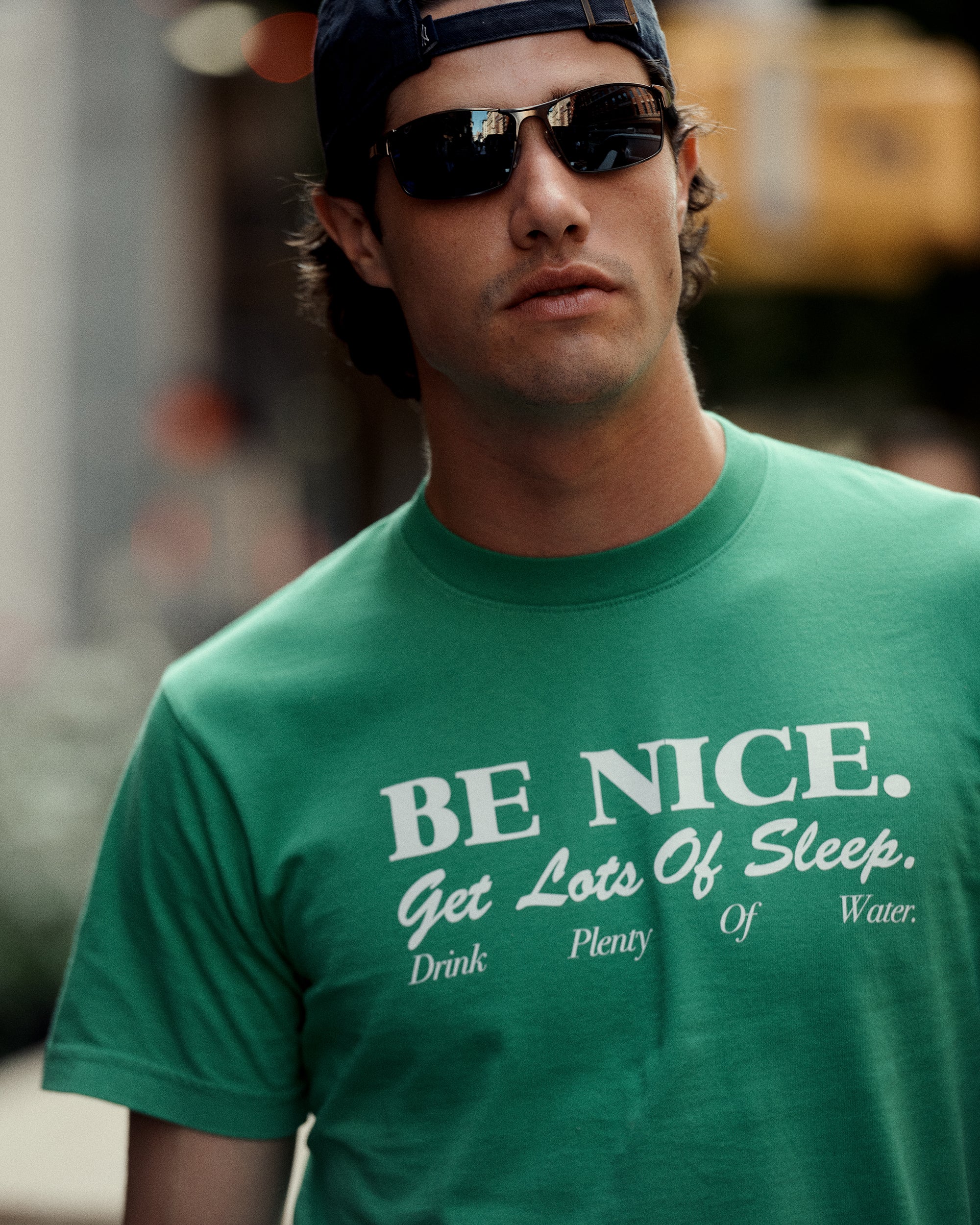 Be Nice T-Shirt - Verde/White - Image 5