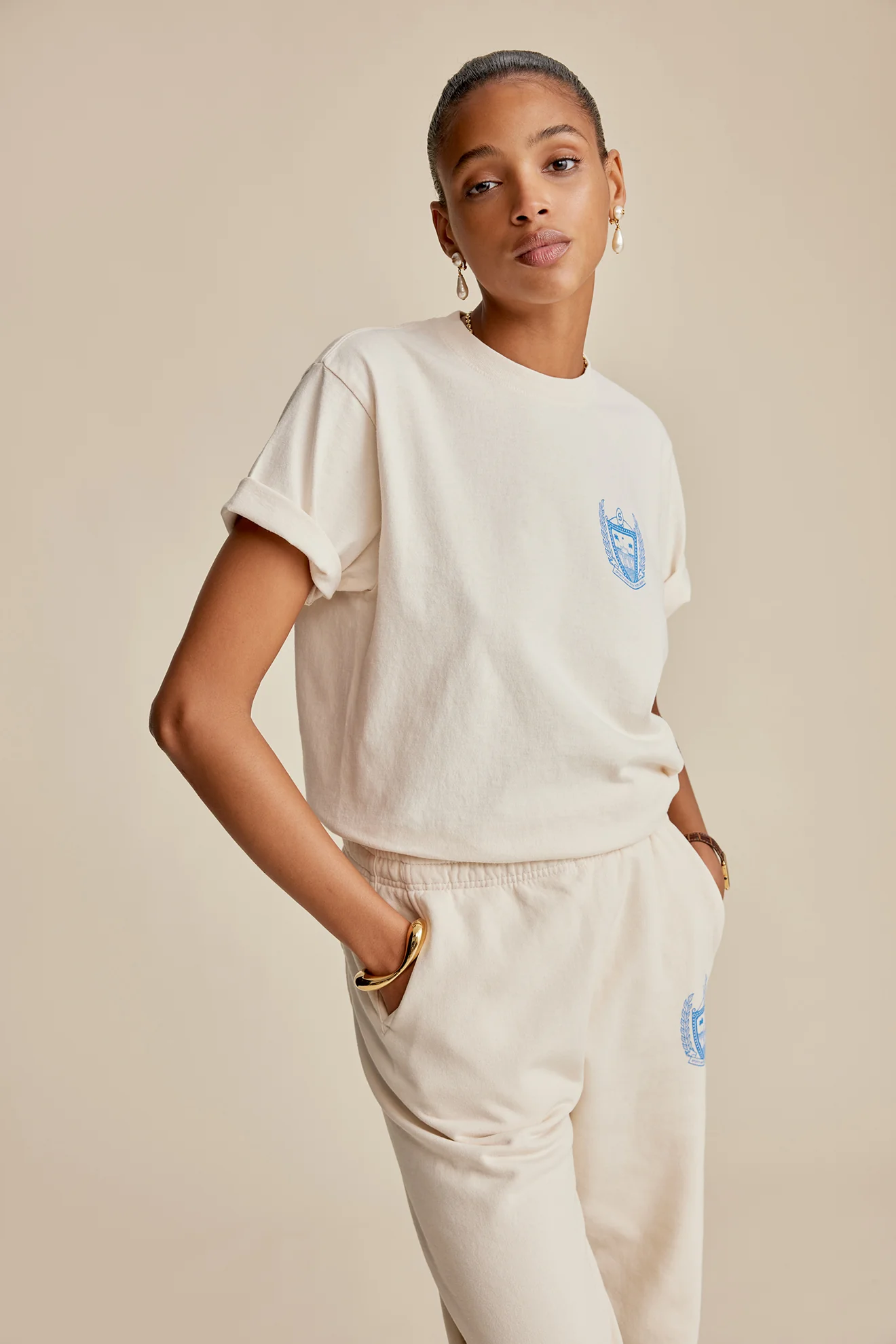 Beverly Hills Sweatpant - Cream/Ocean - Image 6