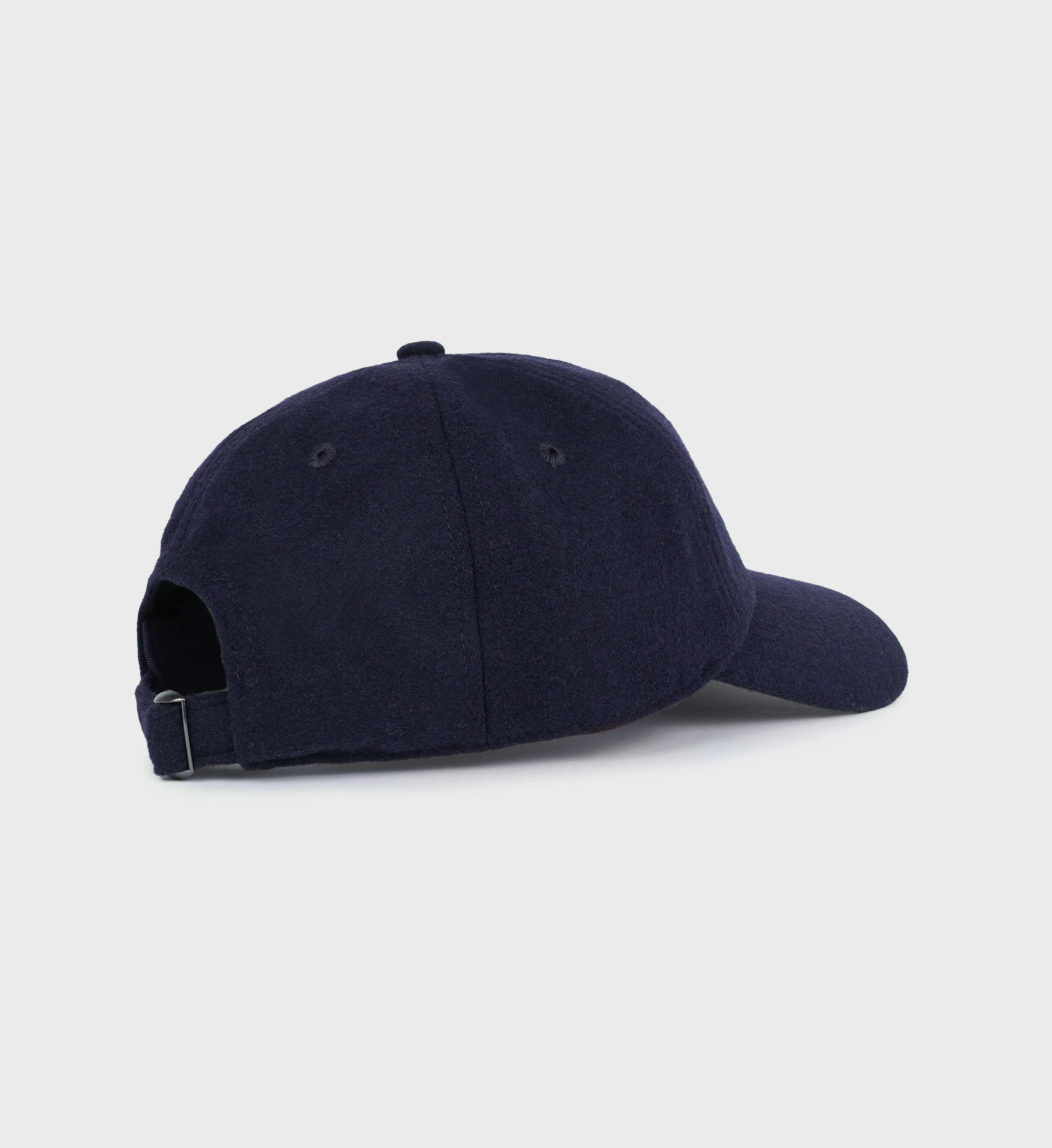 Boucle S Wool Hat - Navy/Cream - Image 4