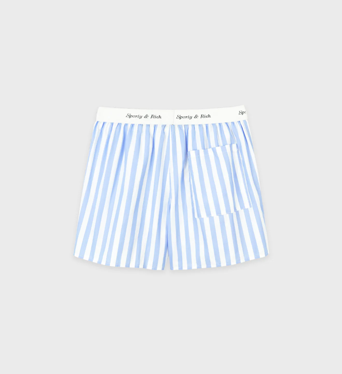 Classic Logo Boxer Shorts - Light Blue Striped - Image 2