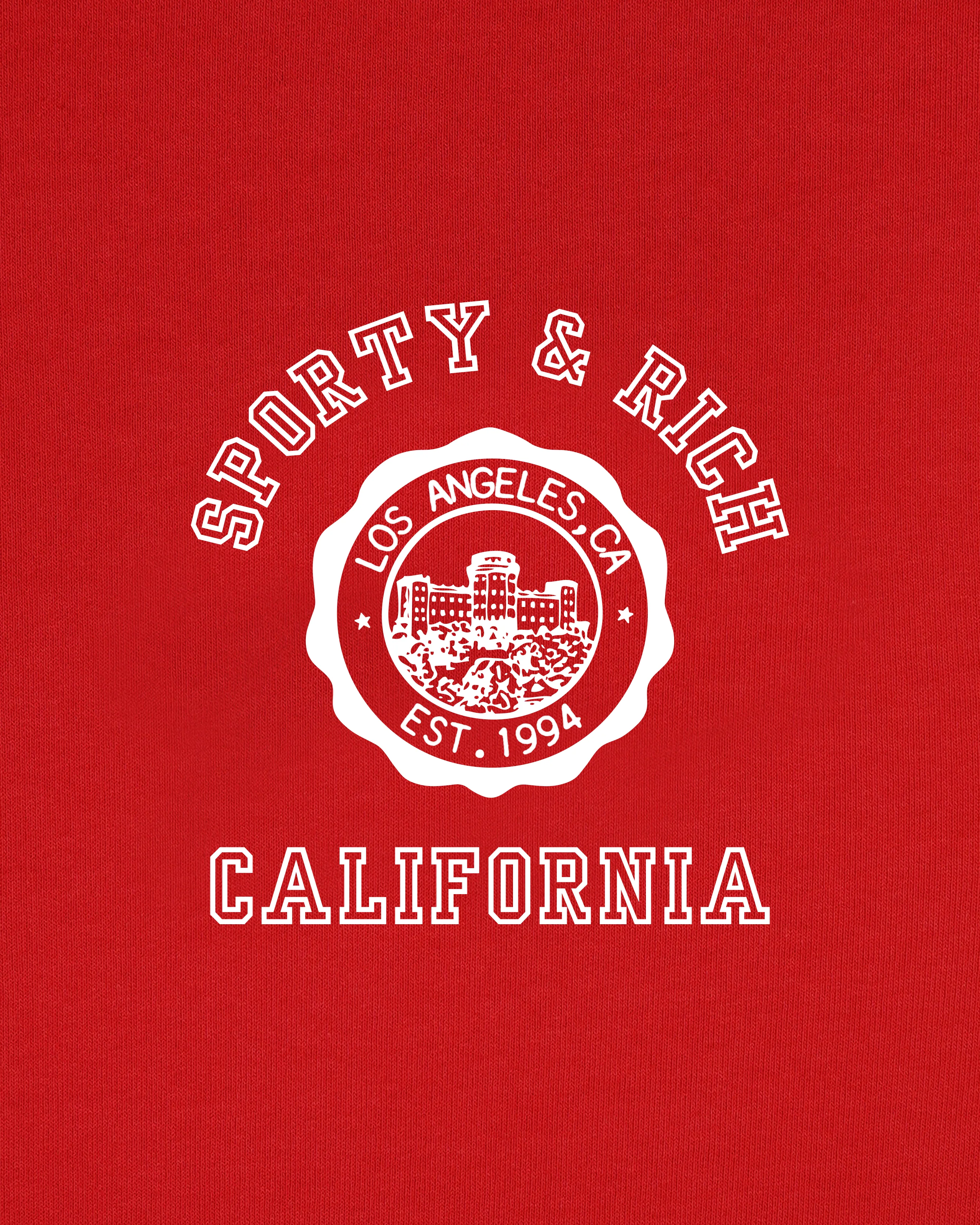 California Emblem Crewneck - Ruby/White - Image 10