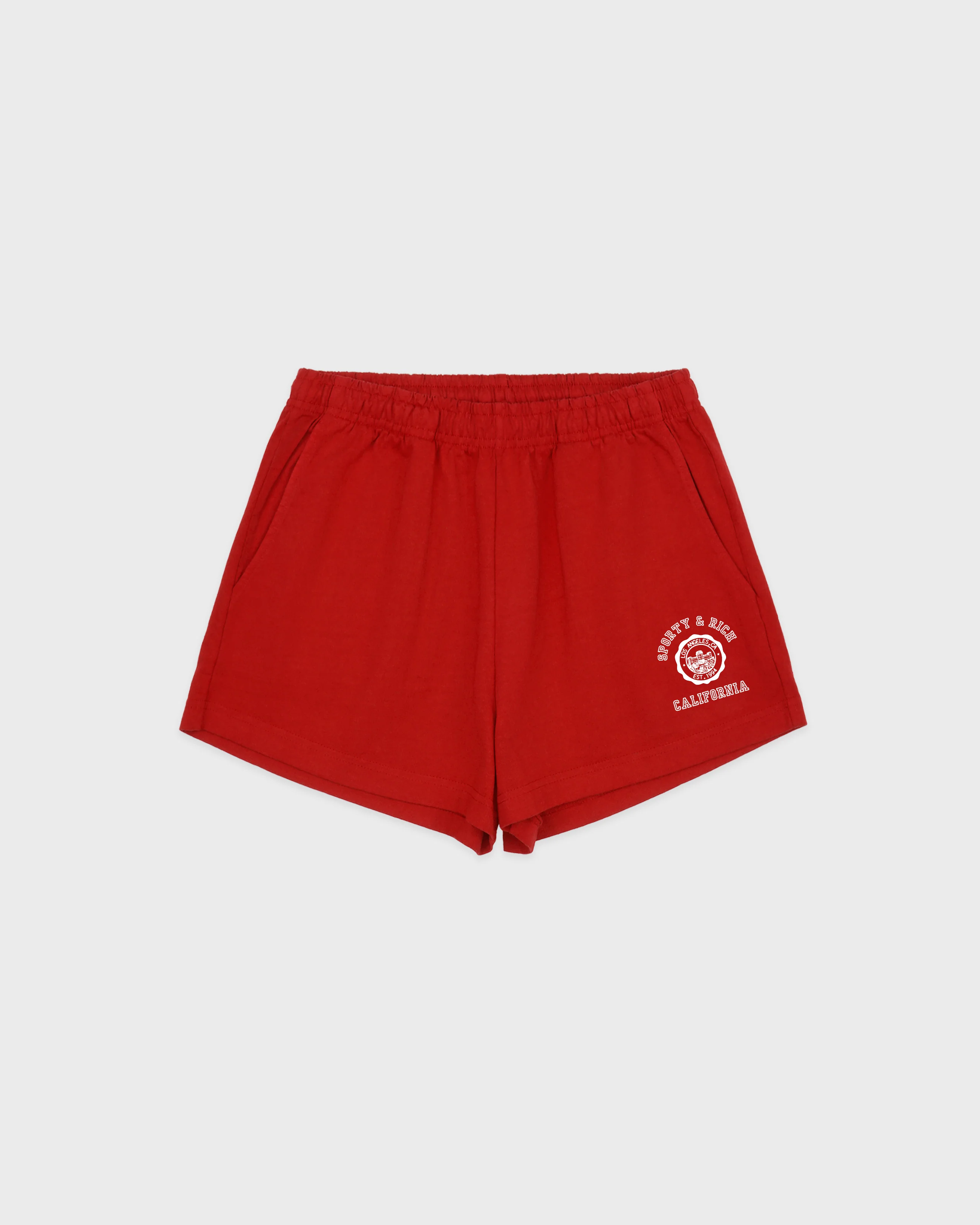 California Emblem Disco Short - Ruby/White - Image 5