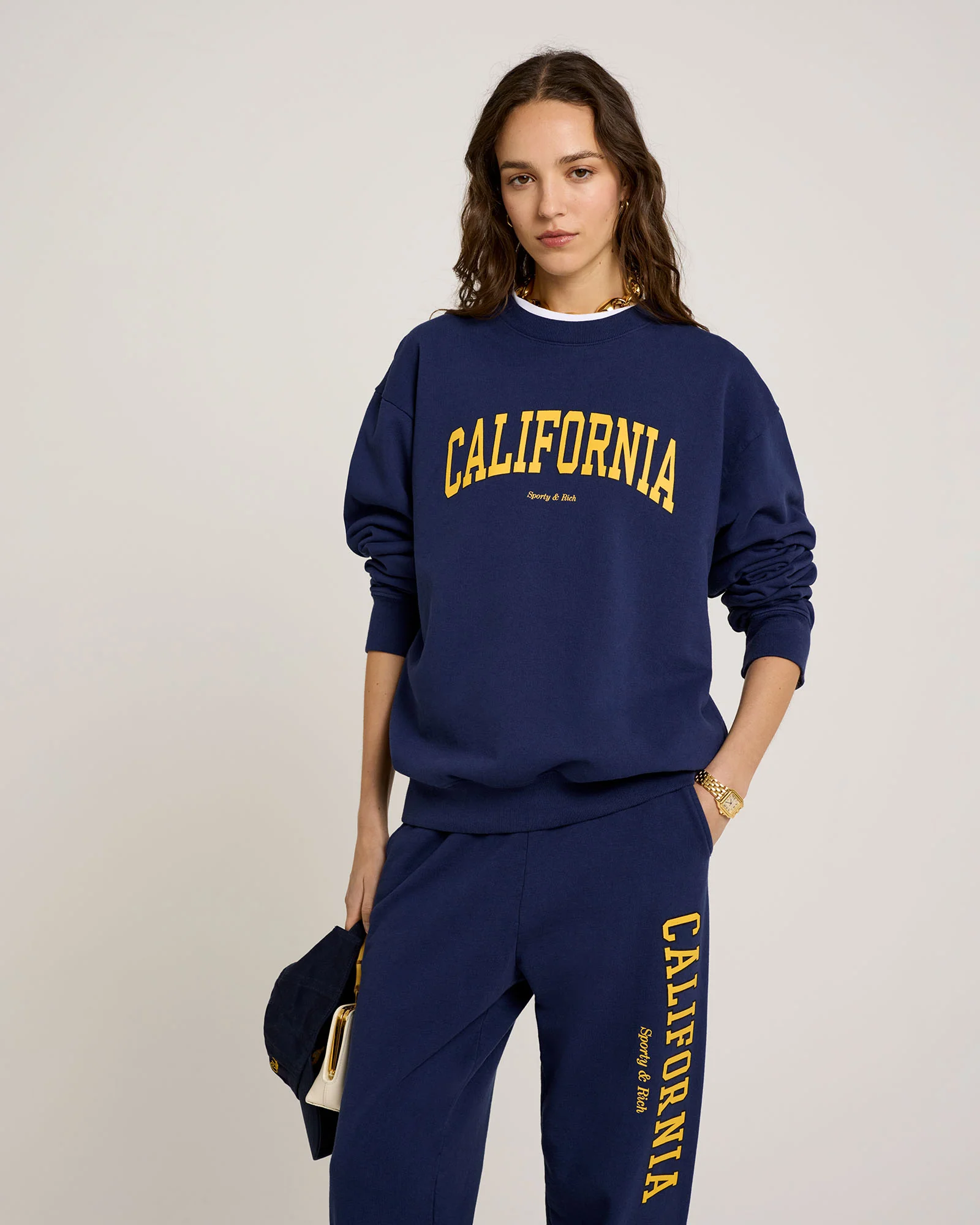 California Sweatpant - Navy/Gold - Image 4
