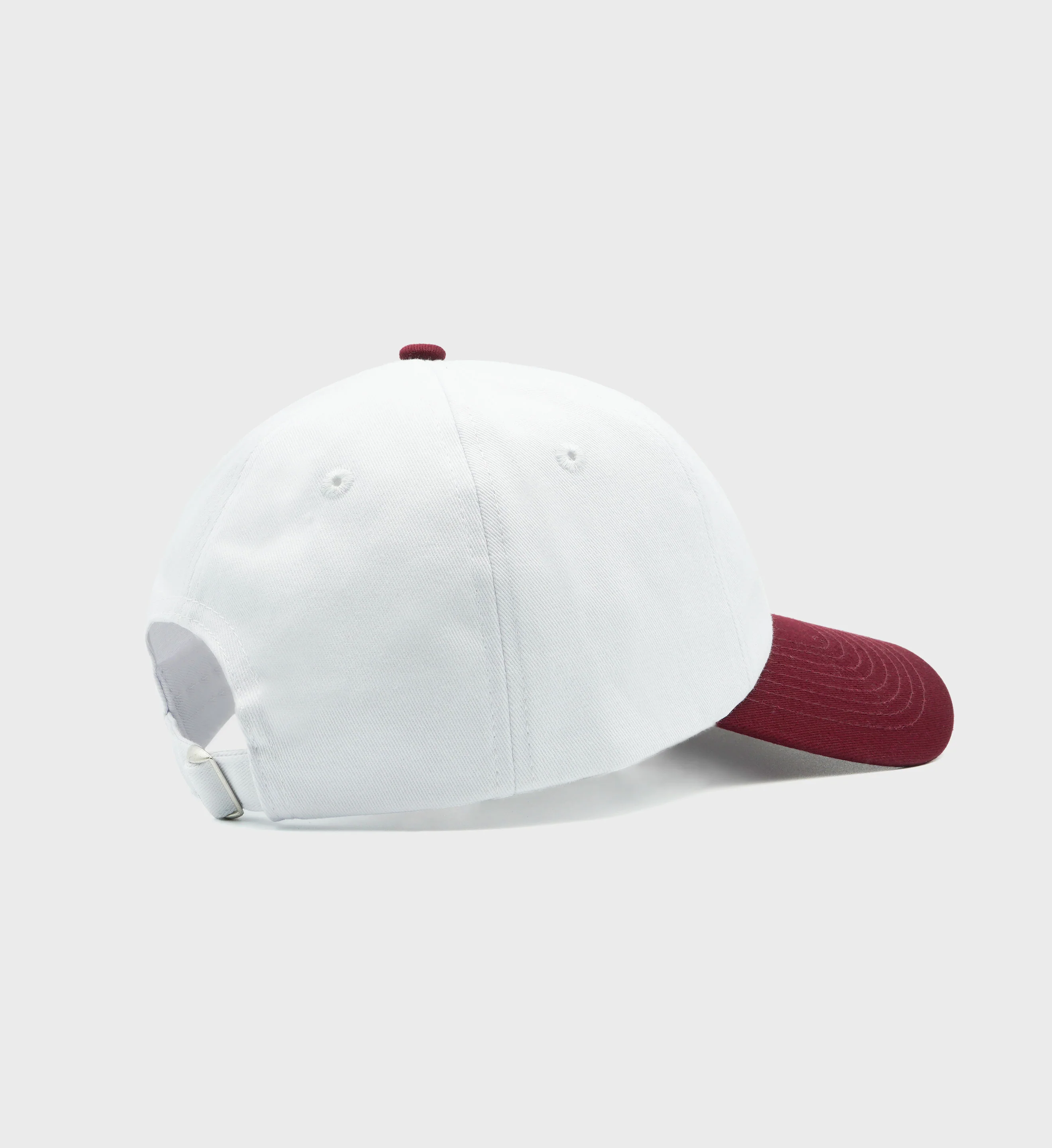 Classic Logo Hat - White/Merlot - Image 3