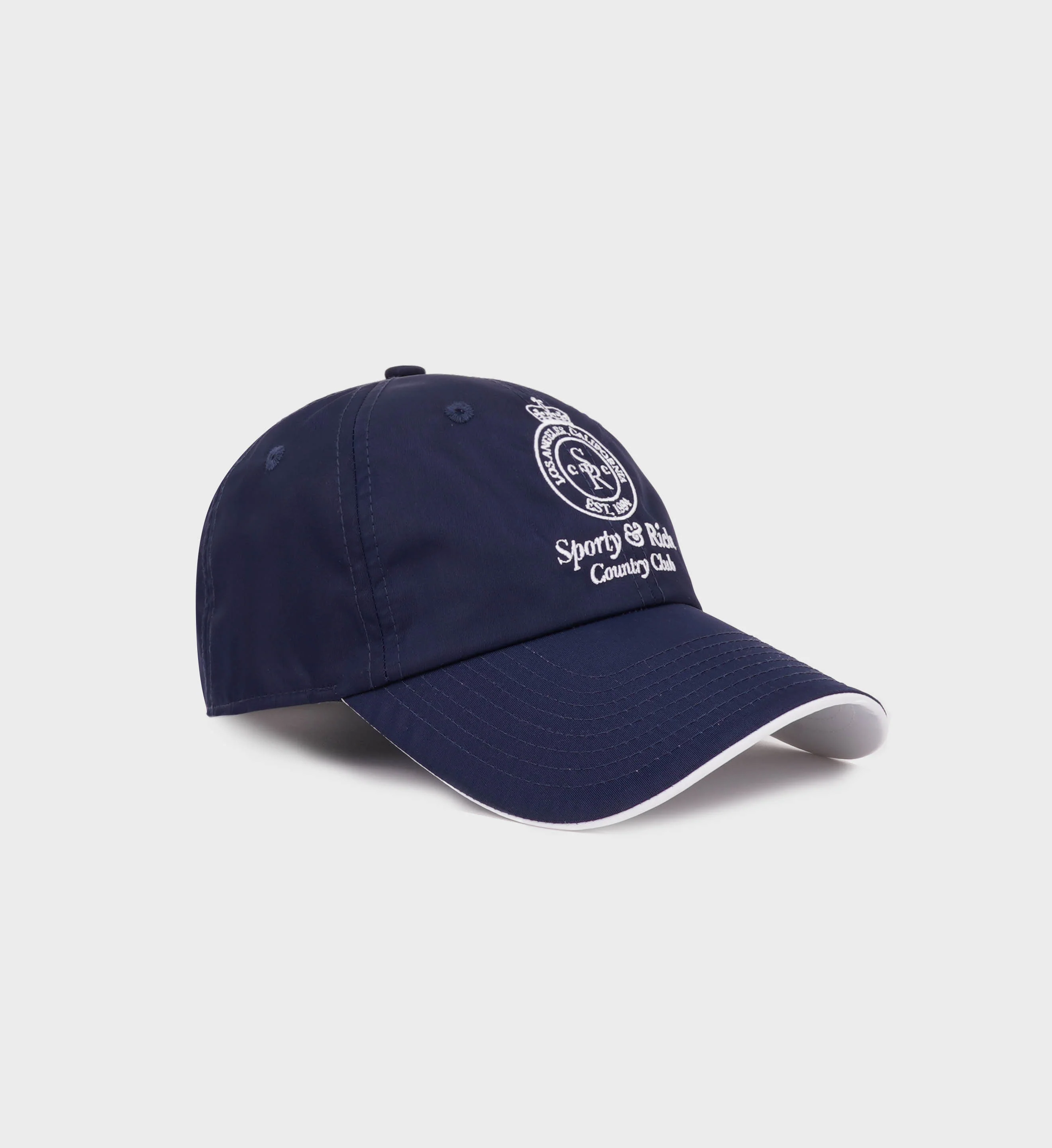Crown Logo Nylon Hat - Navy/White - Image 3