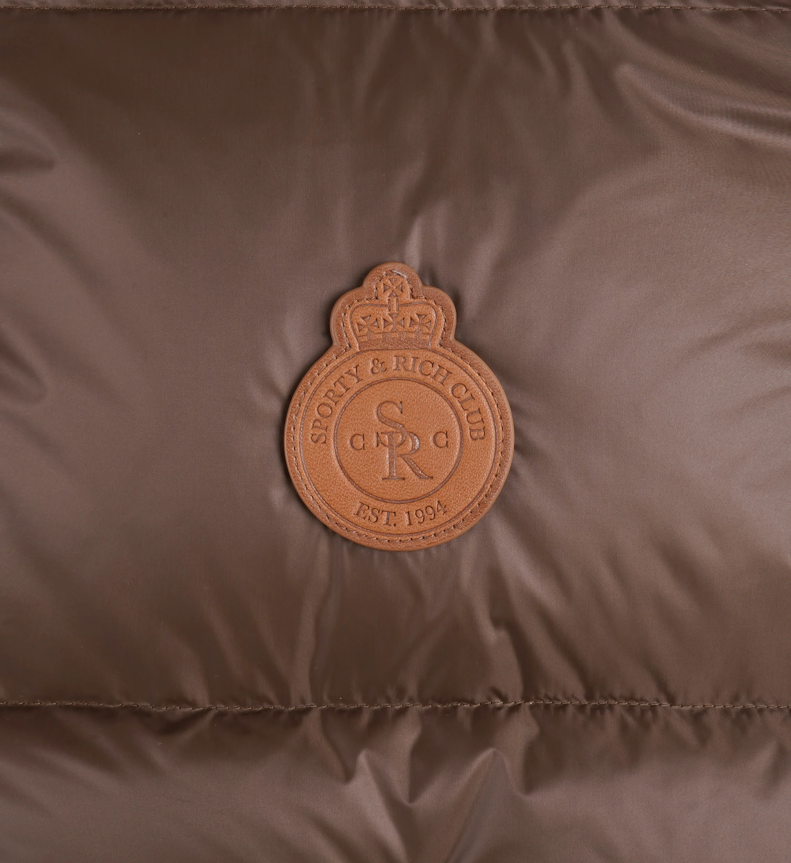 Crown Puffer Jacket - Chocolate - Image 7