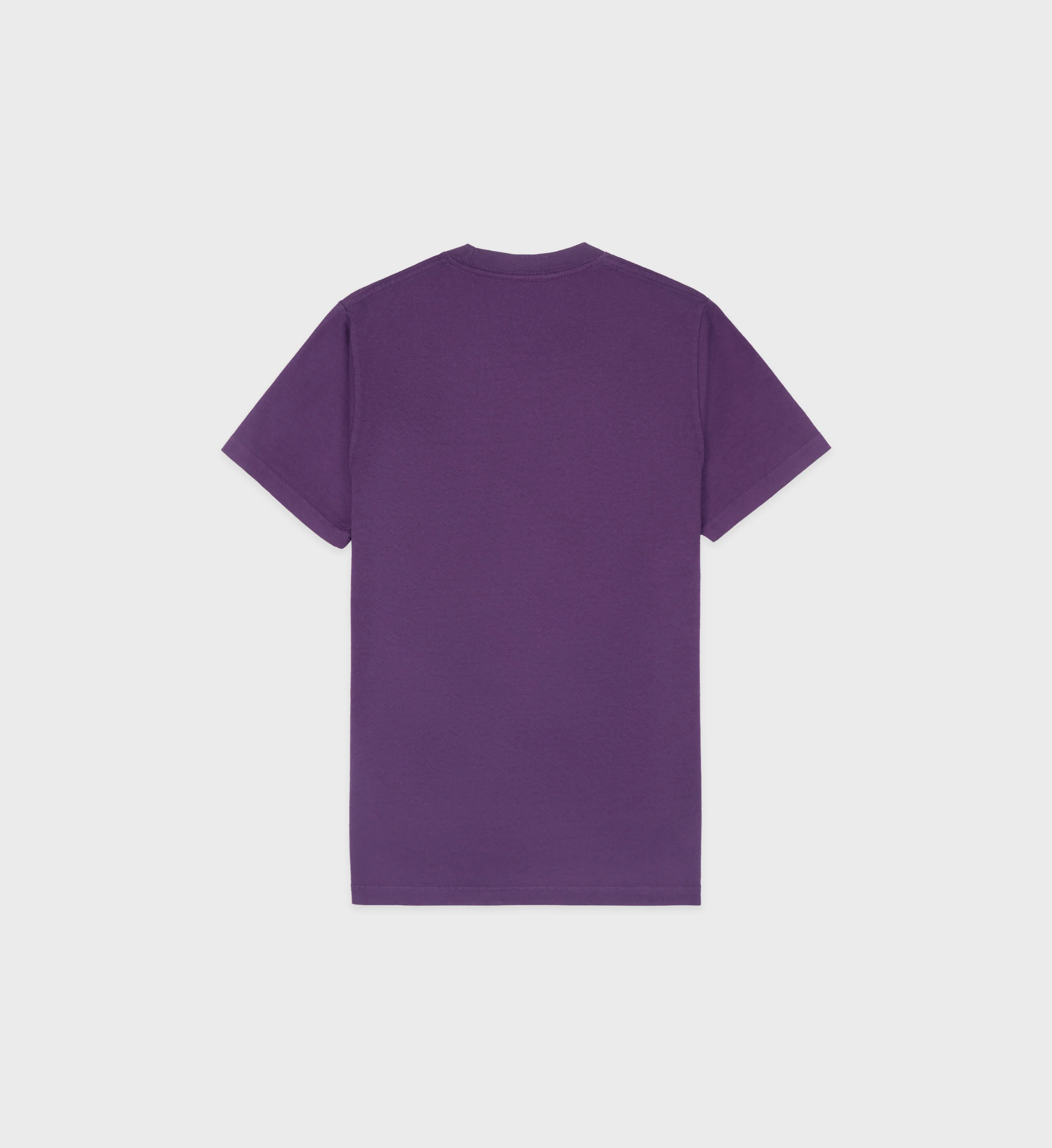 Cursive Logo T-Shirt - Plum/White - Image 2