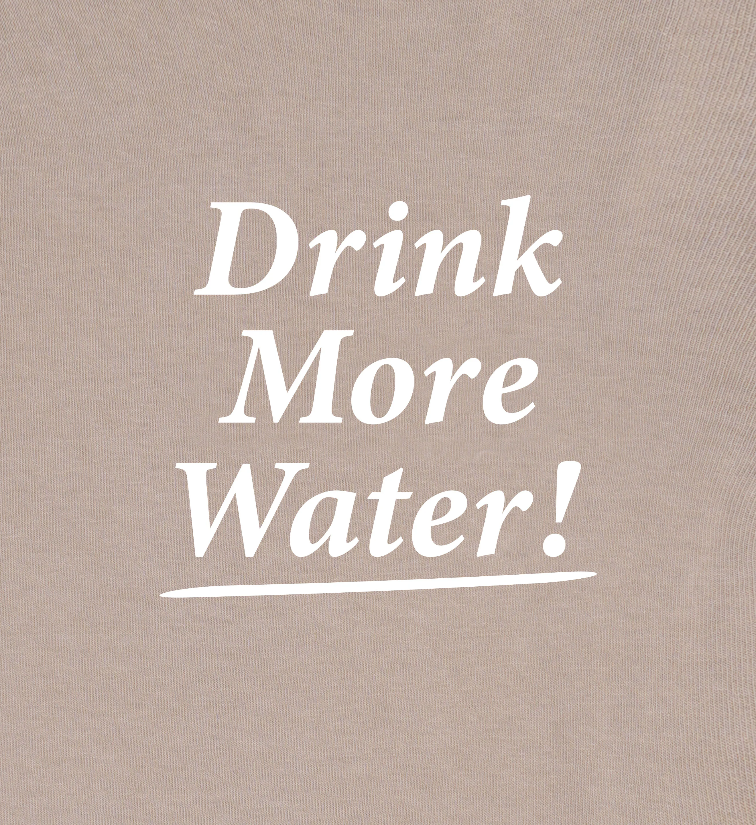 Drink More Water T-Shirt - Elephant/White - Image 4