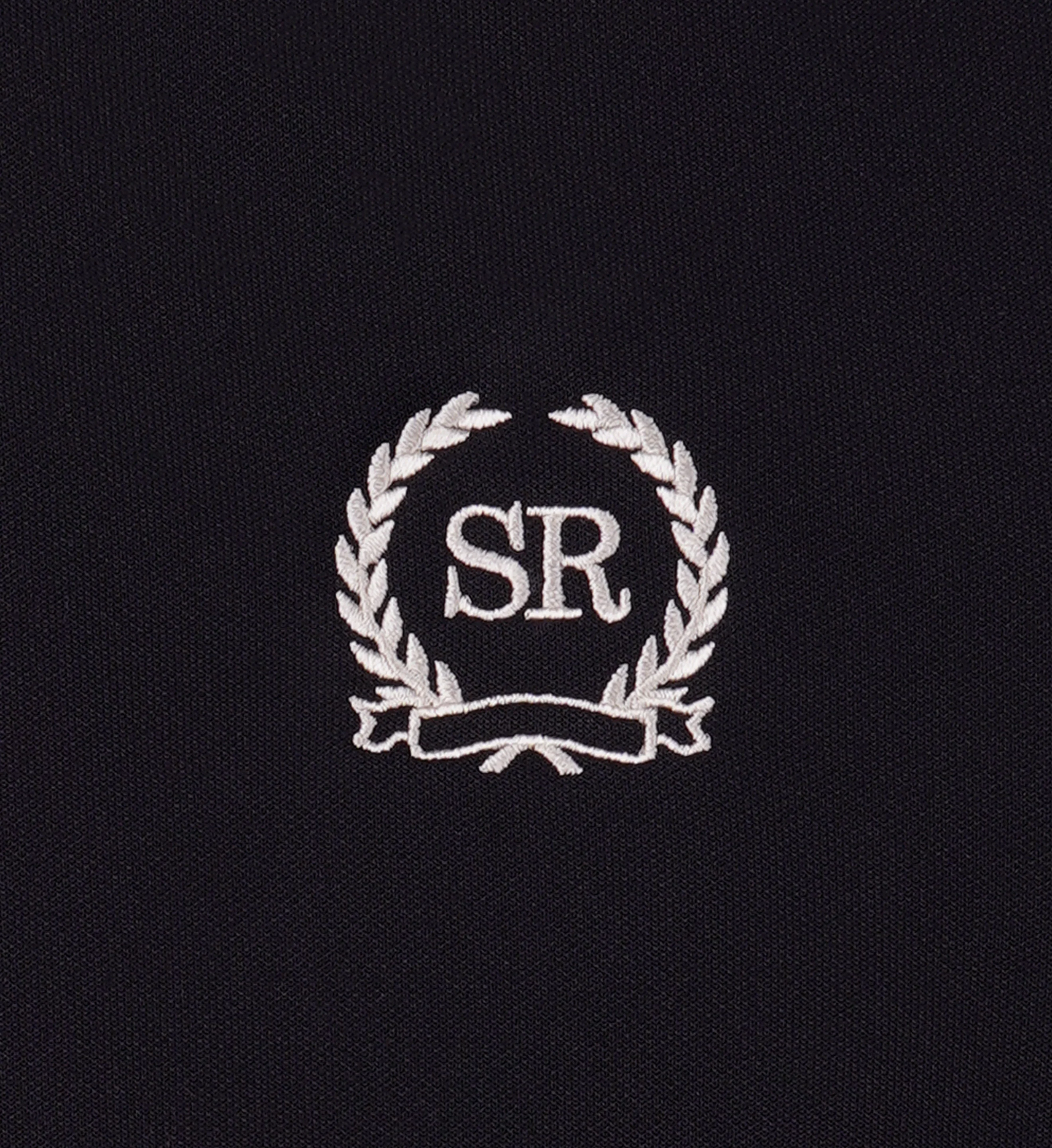 Golf Embroidered Track Jacket - Black/Cream - Image 3