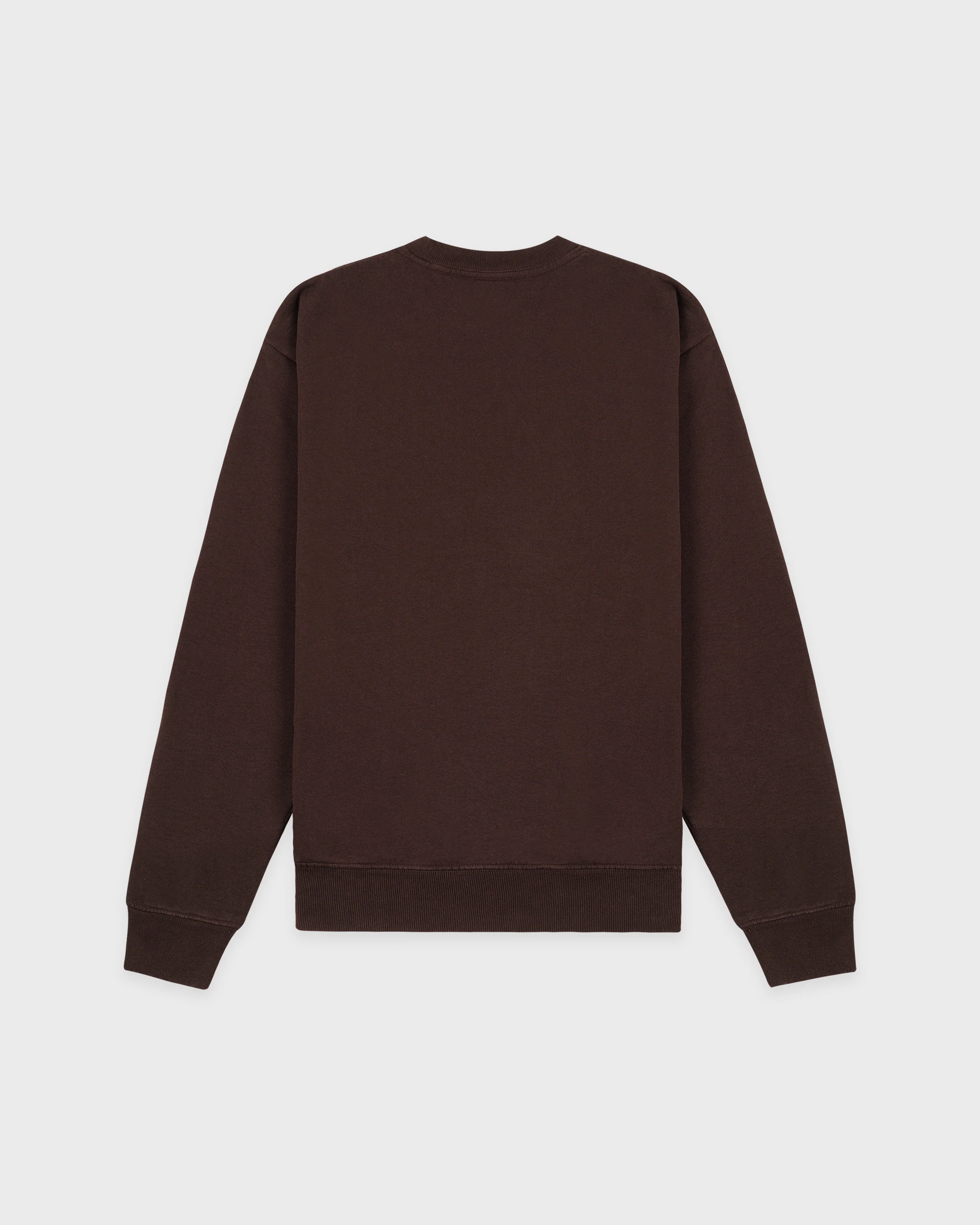 H&W Crest Crewneck - Chocolate/Ecru - Image 3