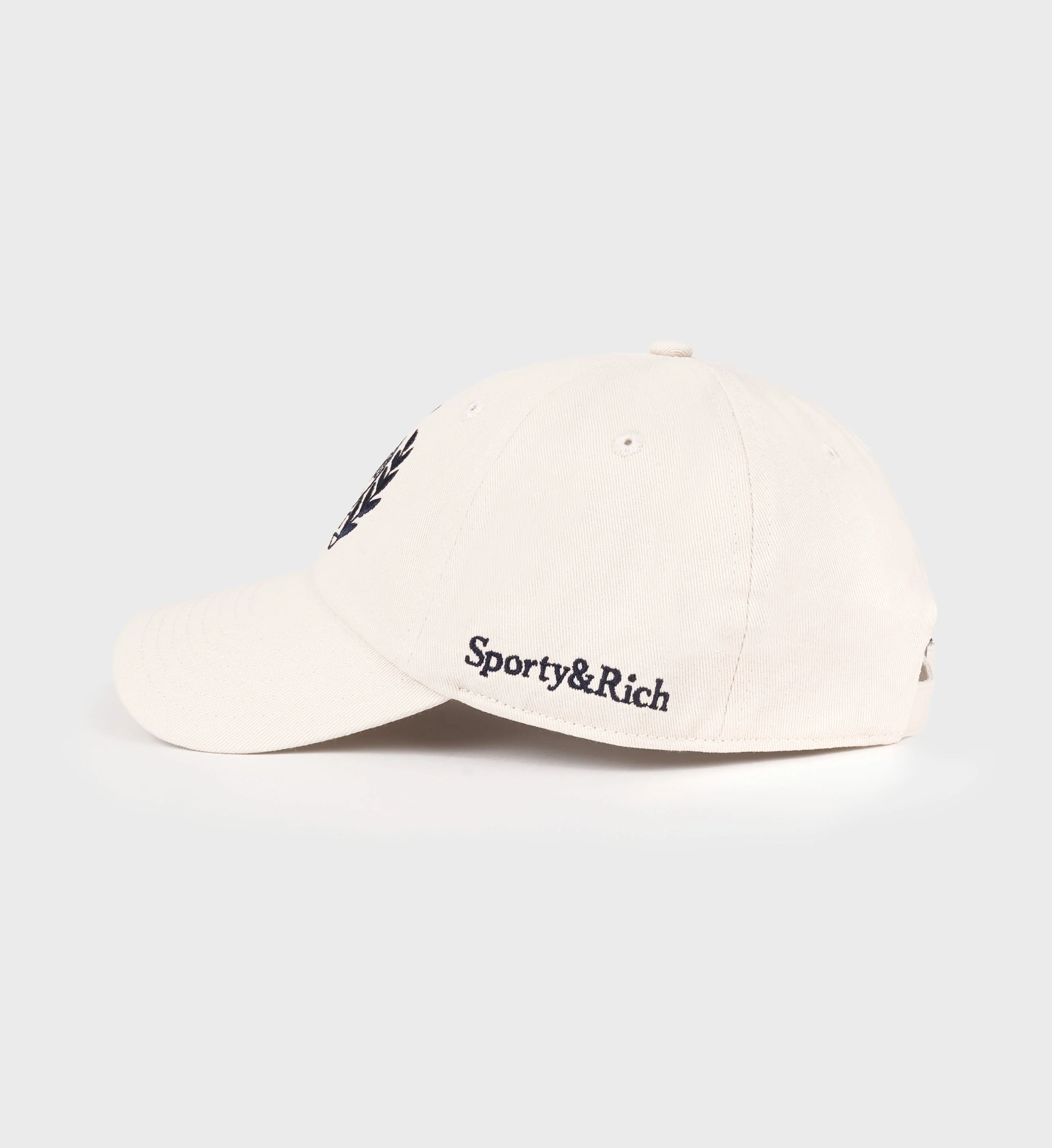 H&W Crest Hat - Cream/Navy - Image 3