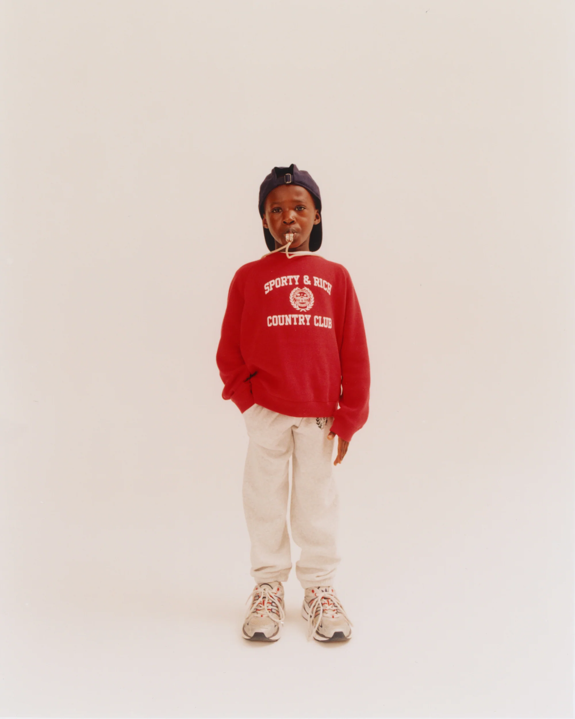 H&W Crest Kids Sweatpant - Heather Gray/Forest - Image 3