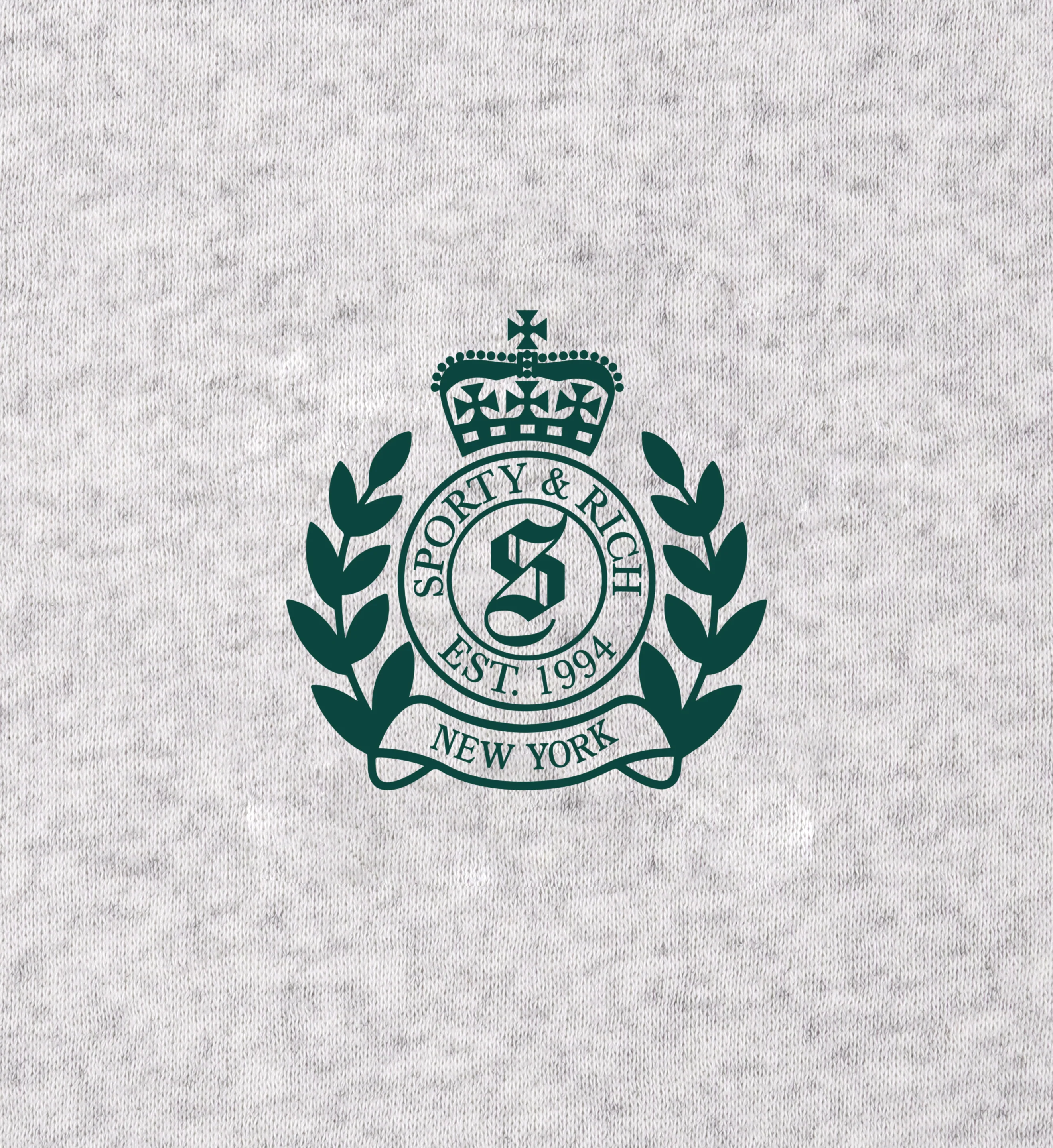 H&W Crest Kids Sweatpant - Heather Gray/Forest - Image 5