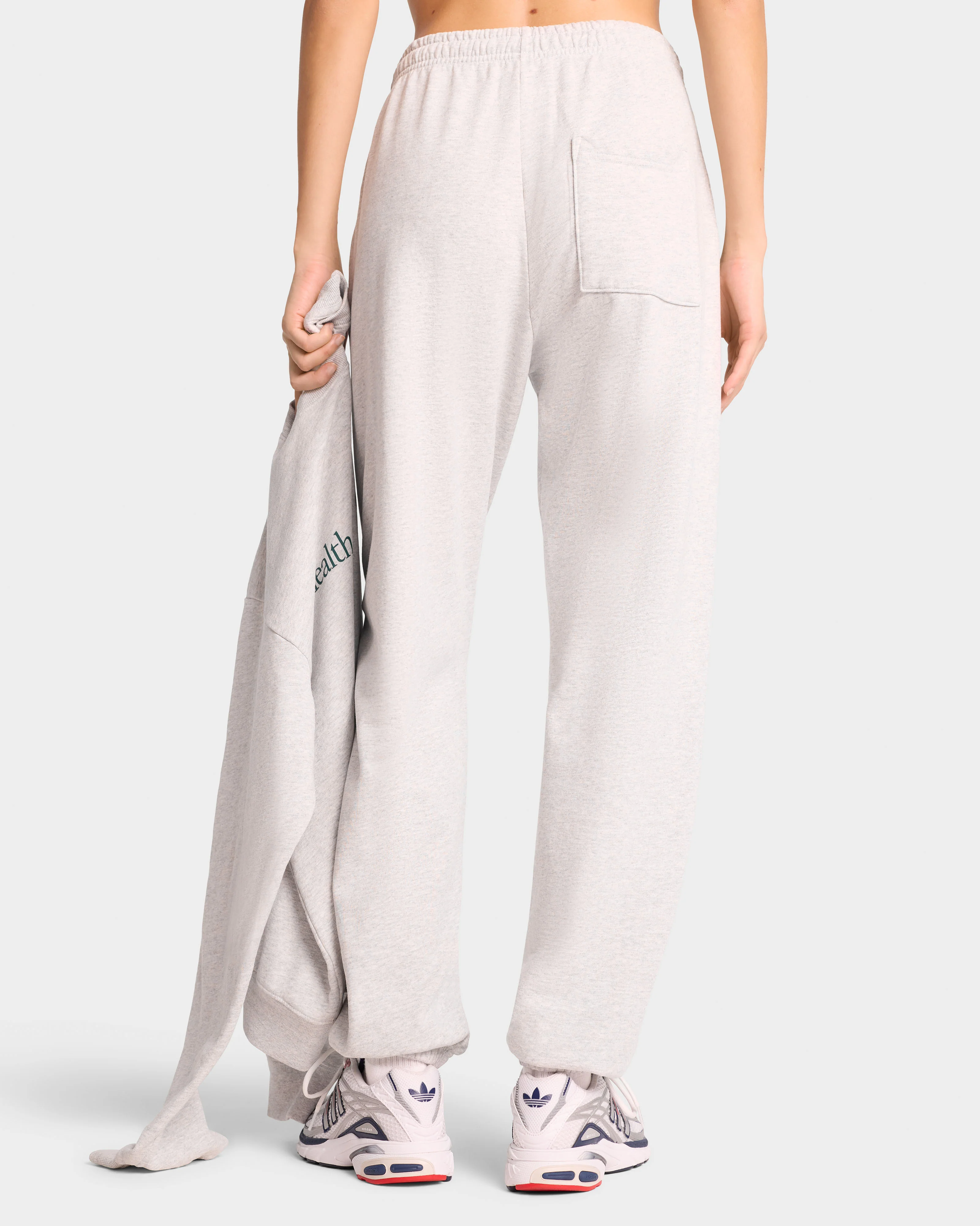 H&W Crest Sweatpant - Heather Gray/Alpine - Image 4