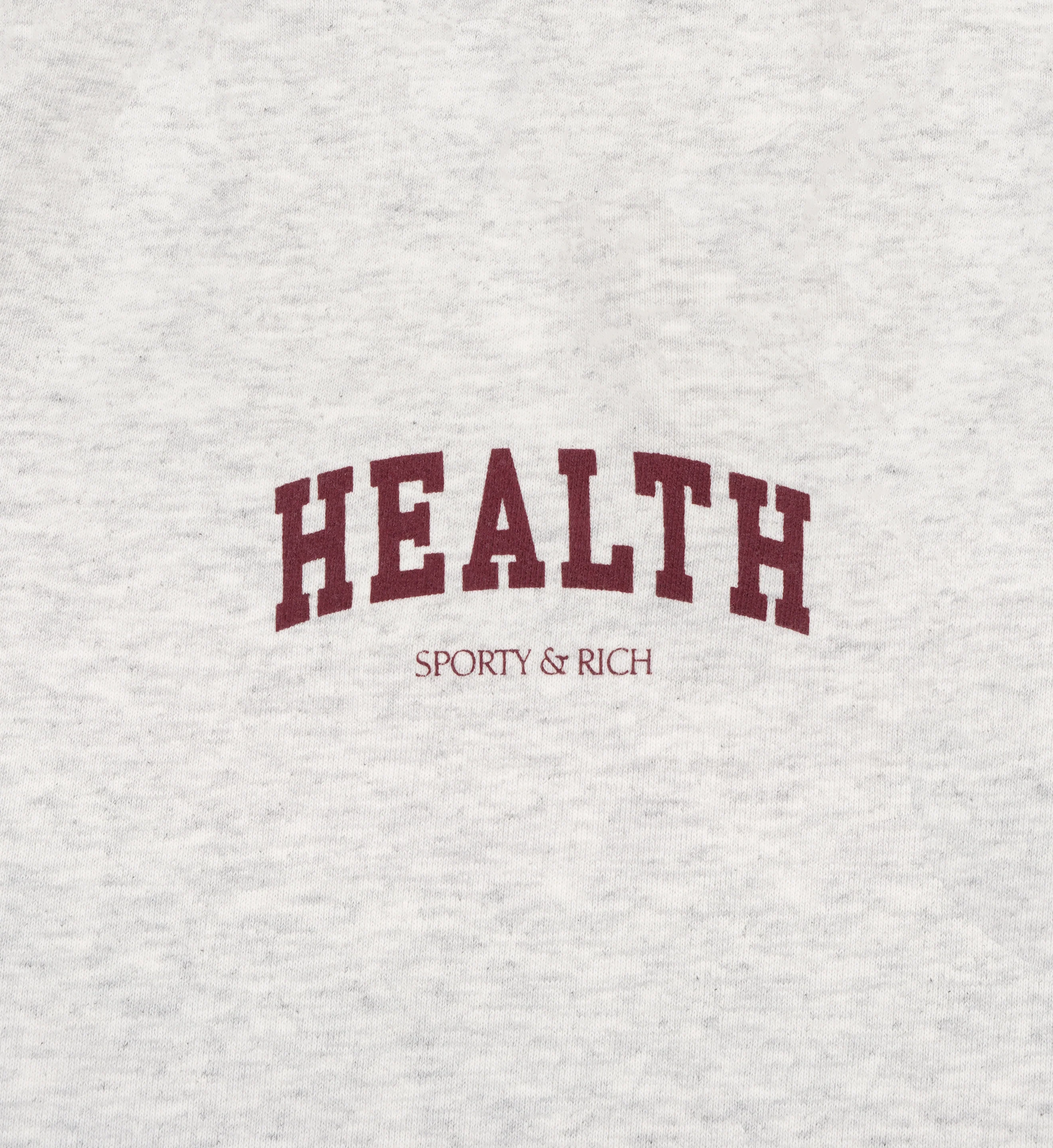 Health Ivy Hoodie - Heather Gray/Merlot - Image 3