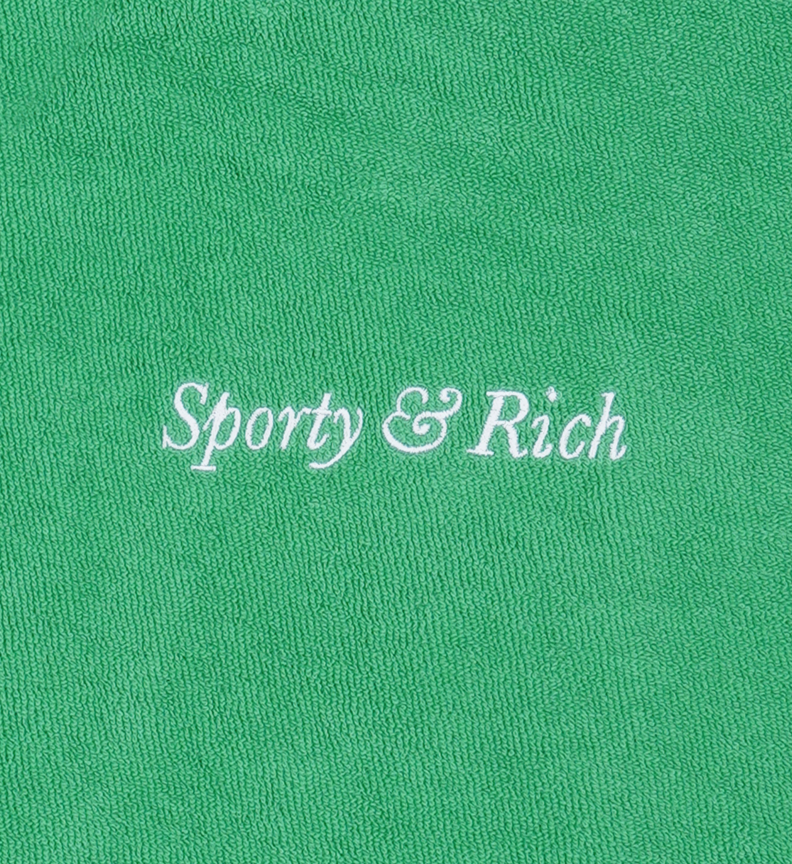 Italic Logo Terry Short - Verde/White - Image 7