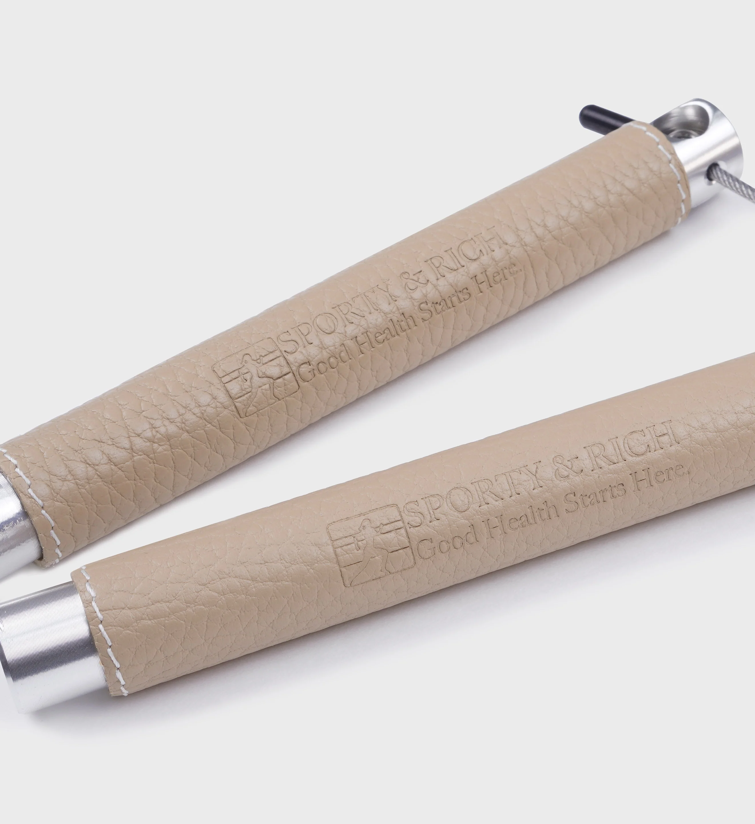 Leather Jump Rope - Hazelnut/White - Image 3