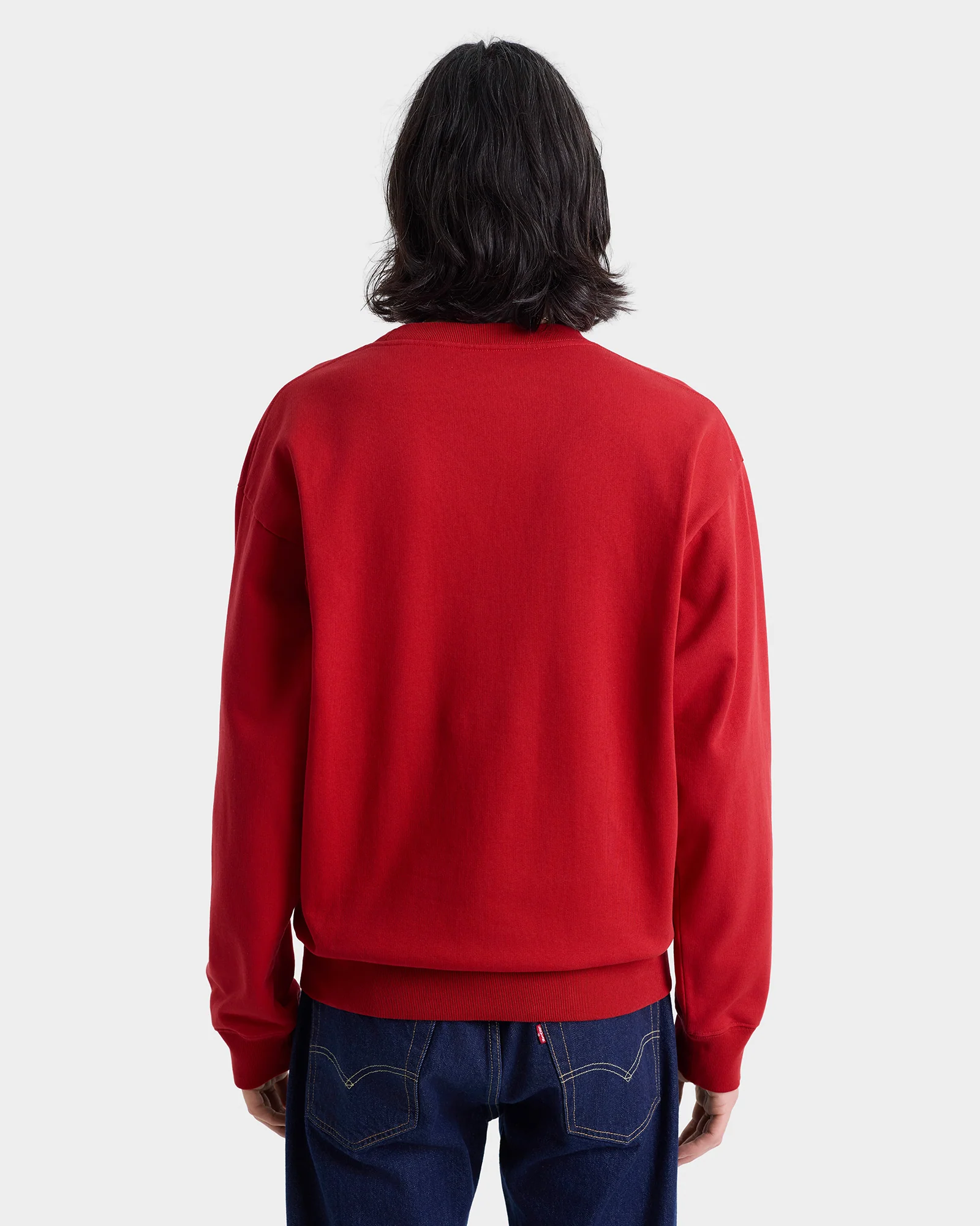 Nautical Embroidered Crewneck - Ruby/Navy - Image 3