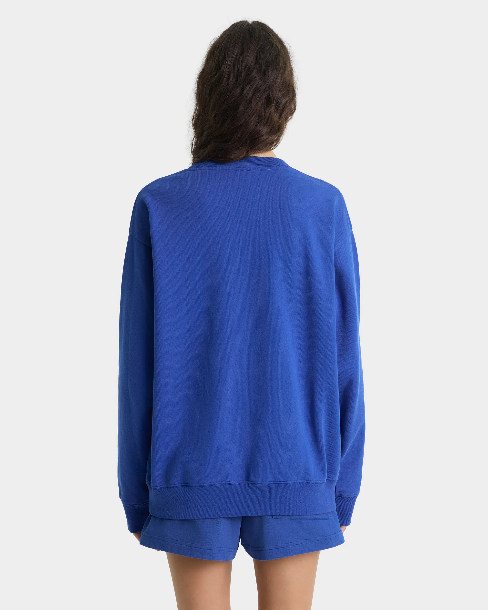 Nautical Embroidered Crewneck - Team Blue/White - Image 3