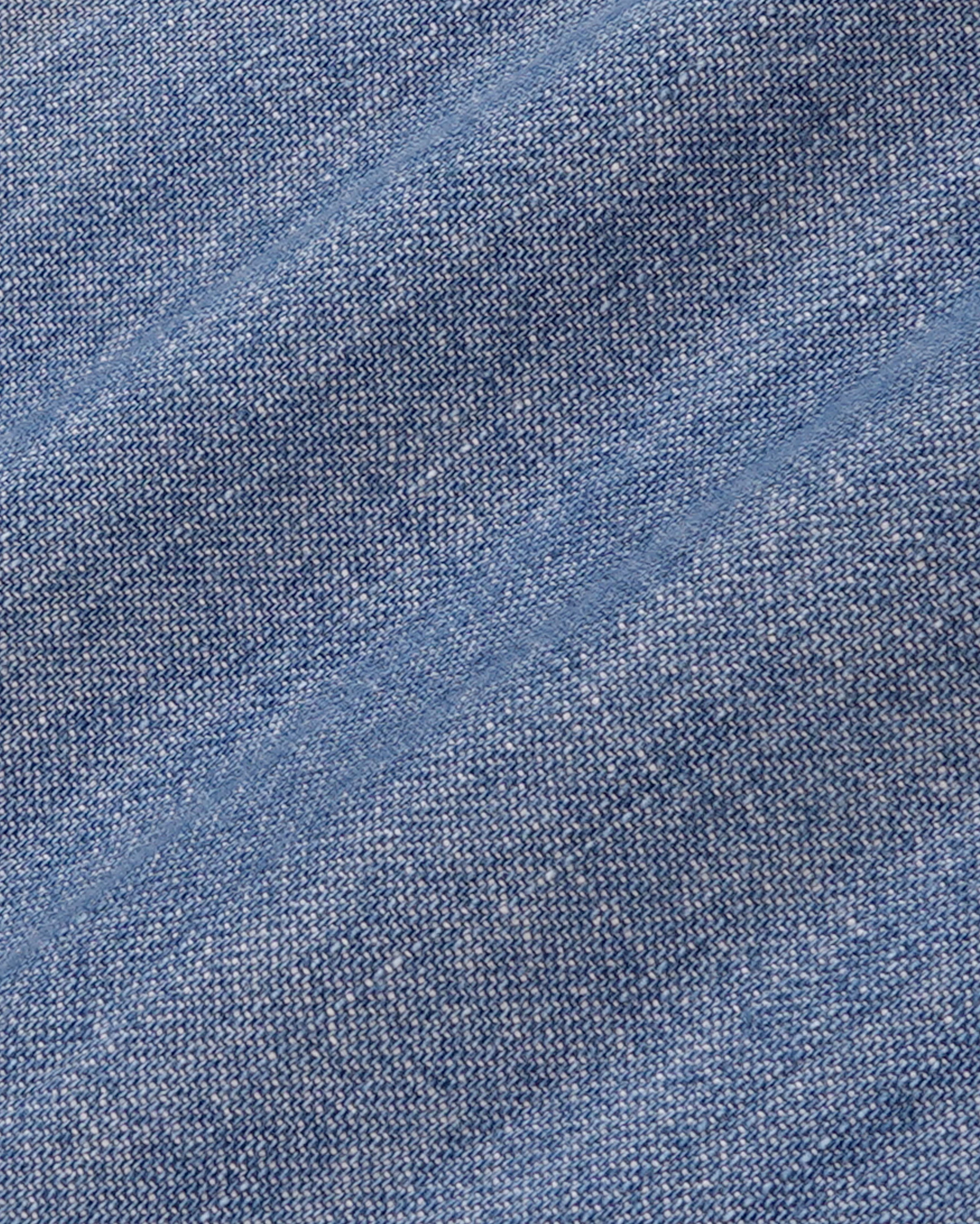 NY Crest Oversized Denim Shirt - Light Blue - Image 7