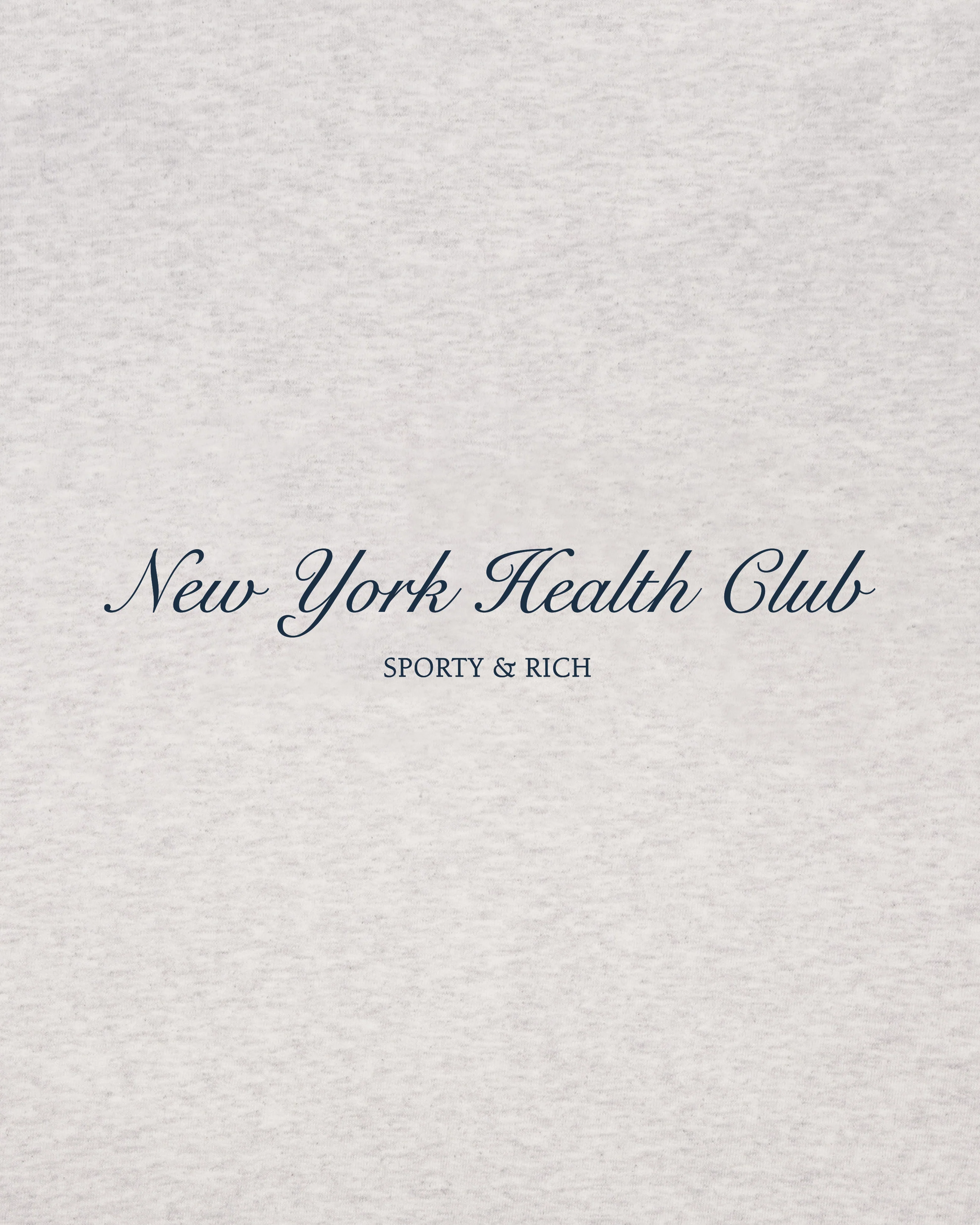 NY Health Club T-Shirt - Heather Gray/Navy - Image 4