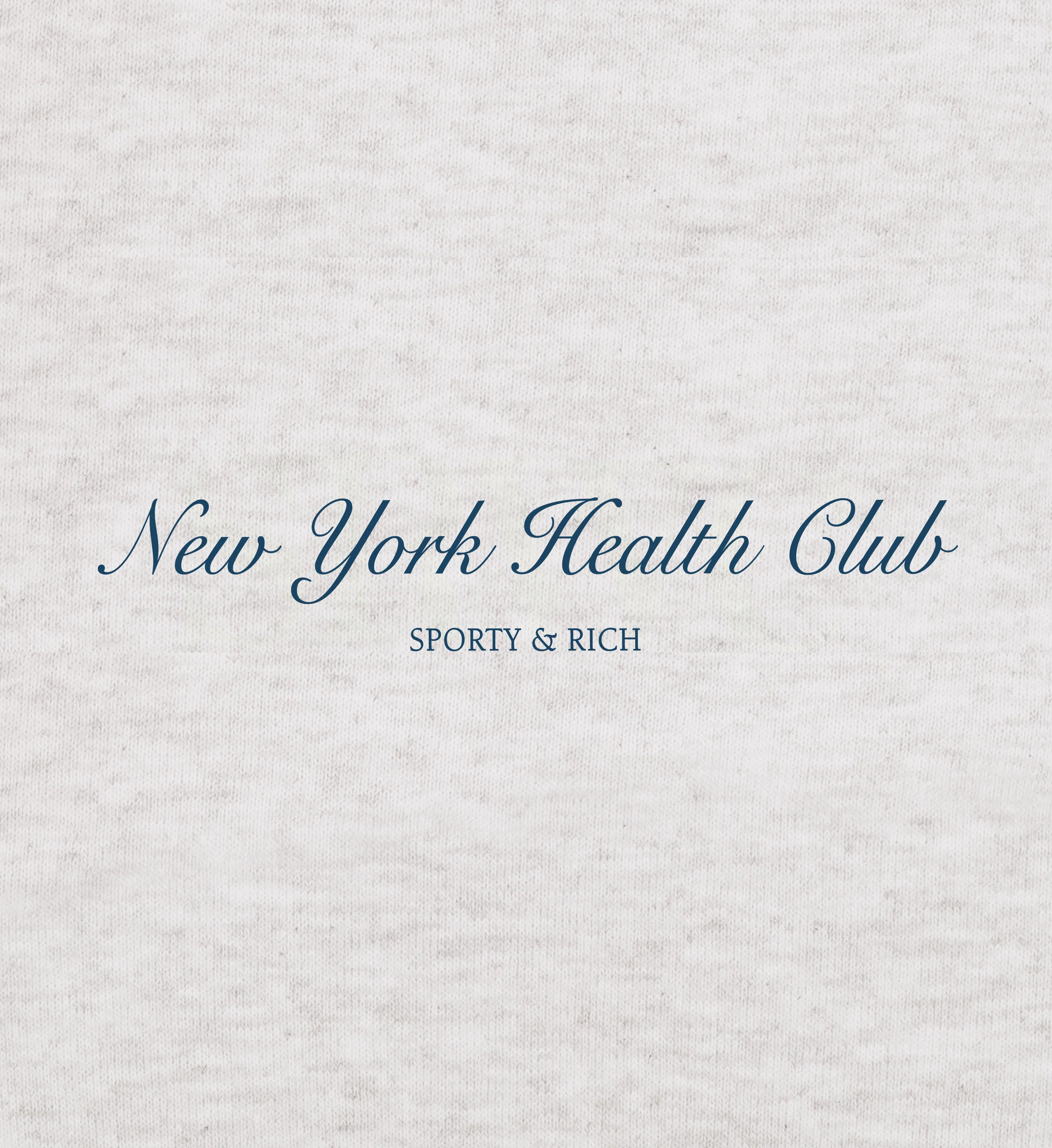 NY Health Club T-Shirt - Heather Gray/Navy - Image 9