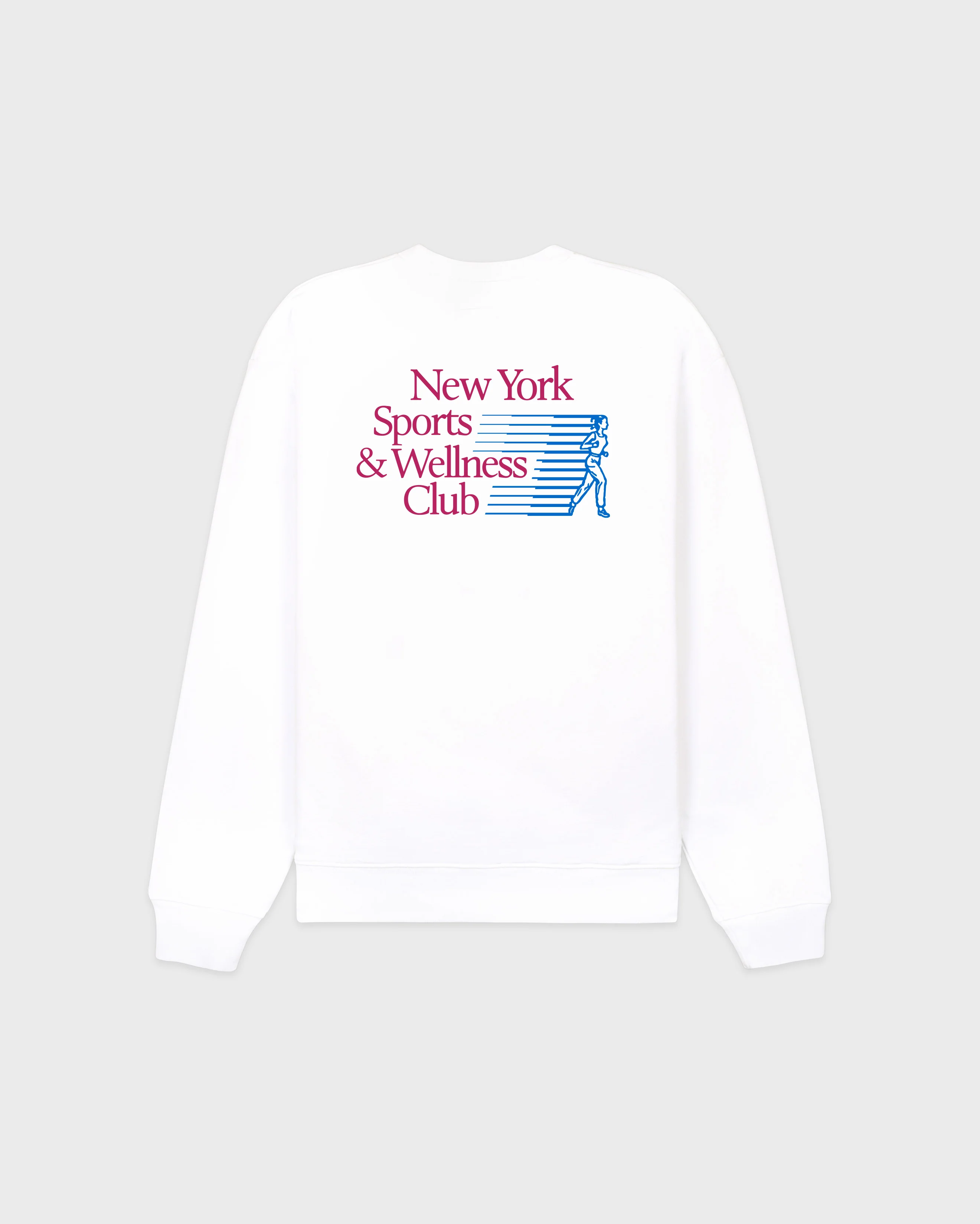 NY Motion Crewneck - White/Berry/Azure - Image 9
