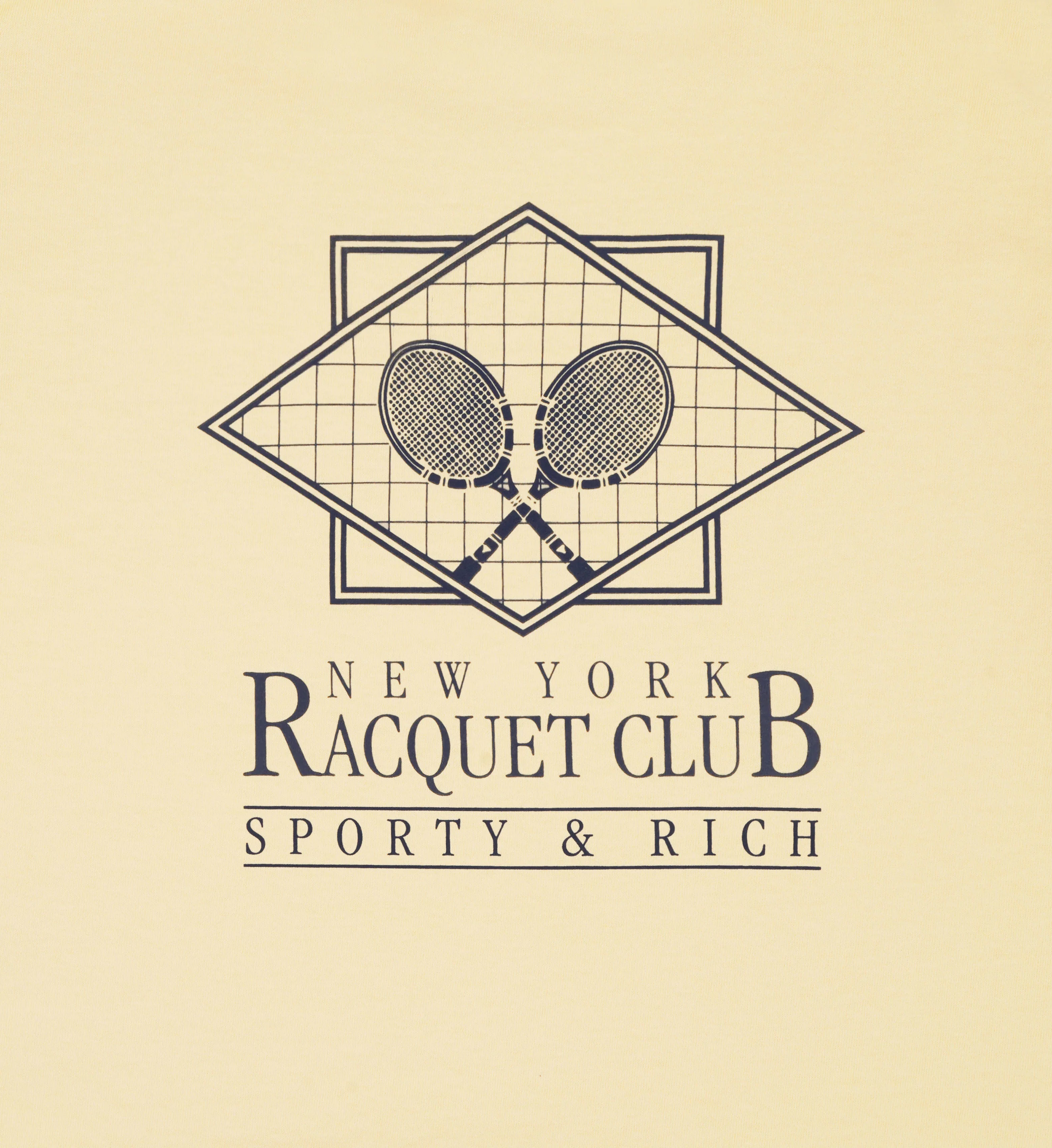 NY Racquet Club T-Shirt - Almond/Navy - Image 4