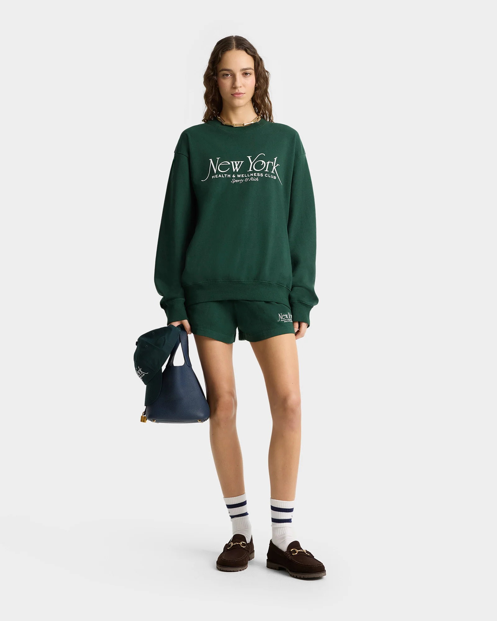NY 94 Crewneck - Forest/White - Image 2