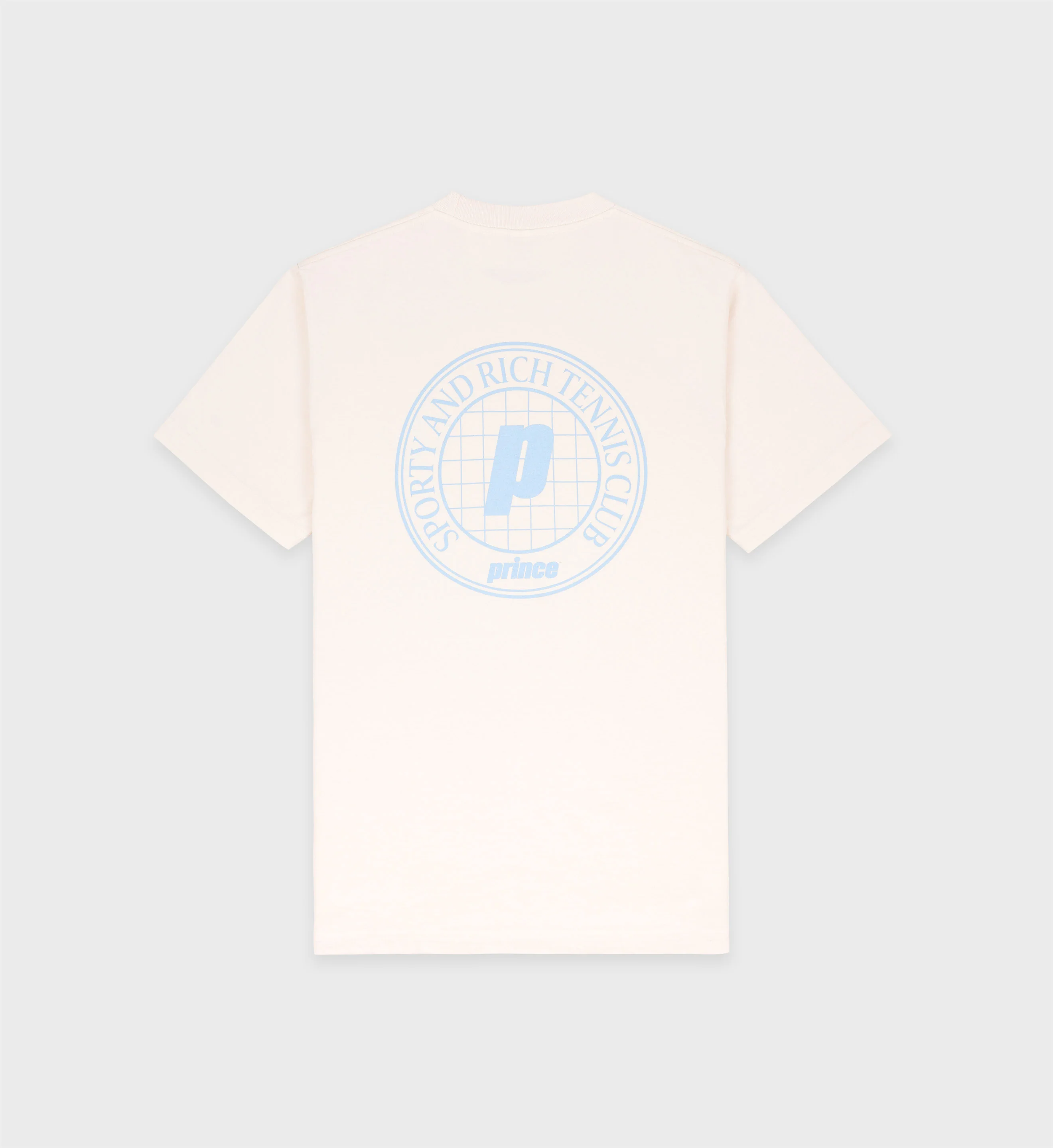 Prince Club T-Shirt - Cream/Bel Air Blue - Image 2