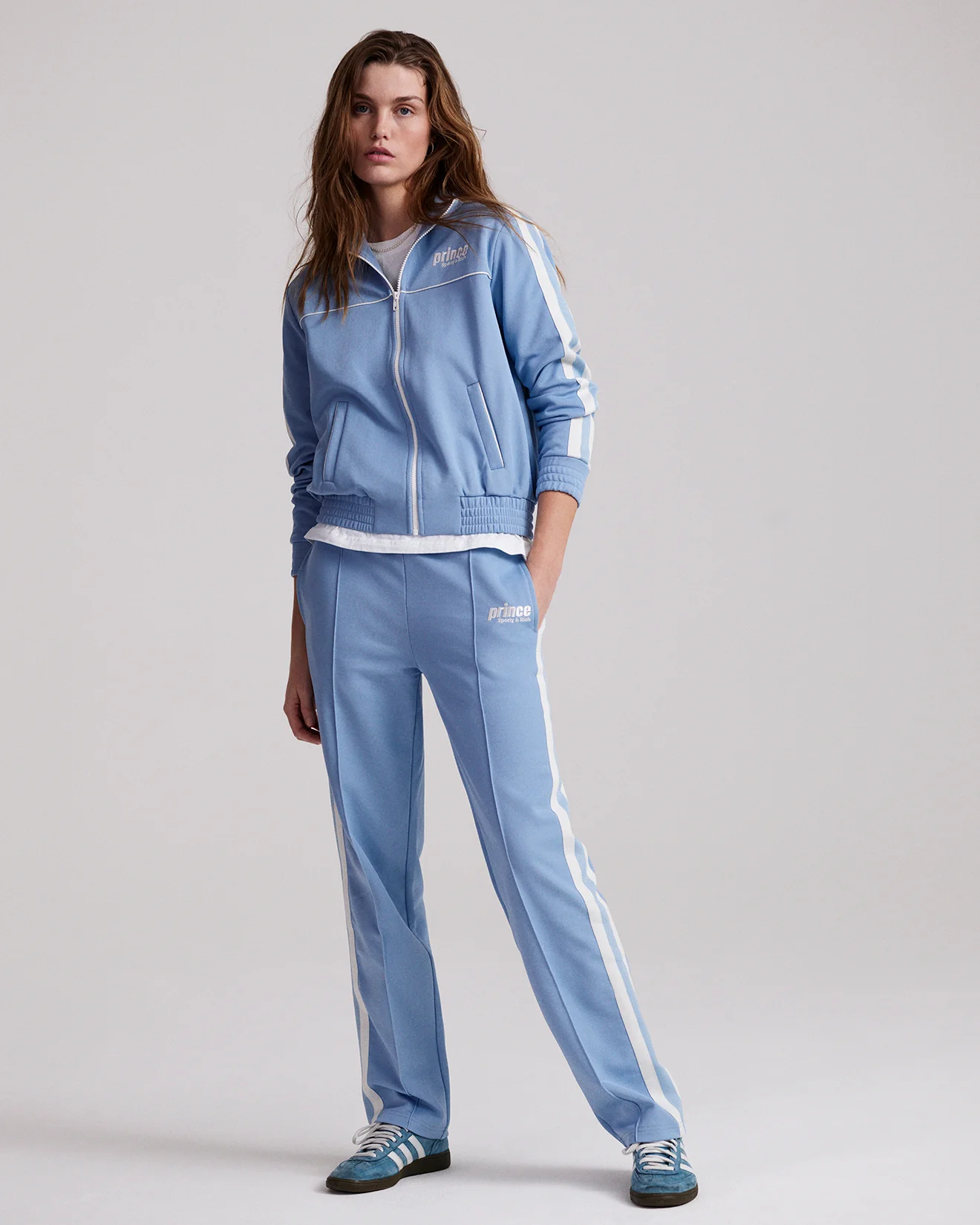 Prince Sporty Court Pants - Bel Air Blue/White - Image 5