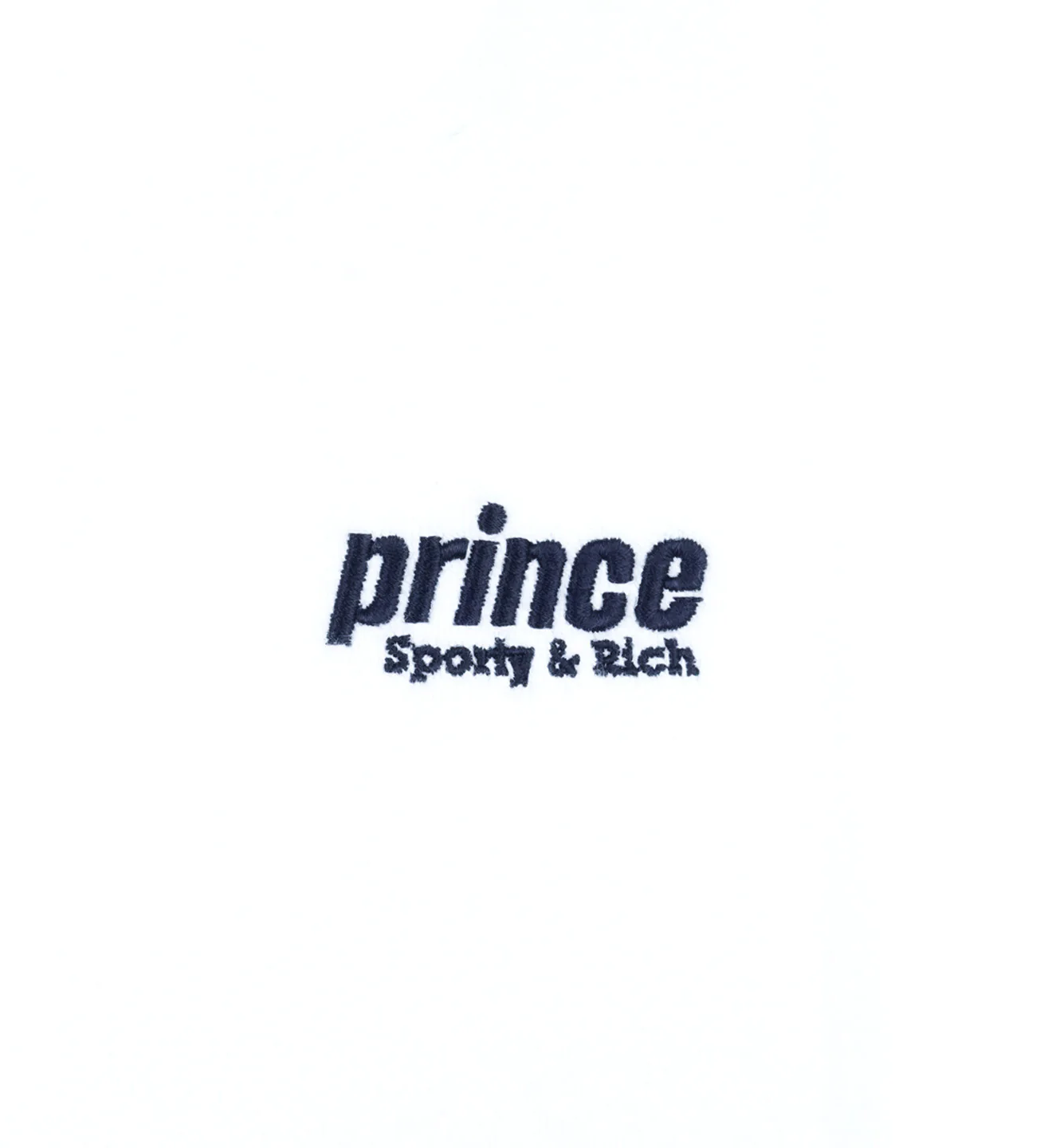 Prince Sporty Terry Polo - White/Navy - Image 3