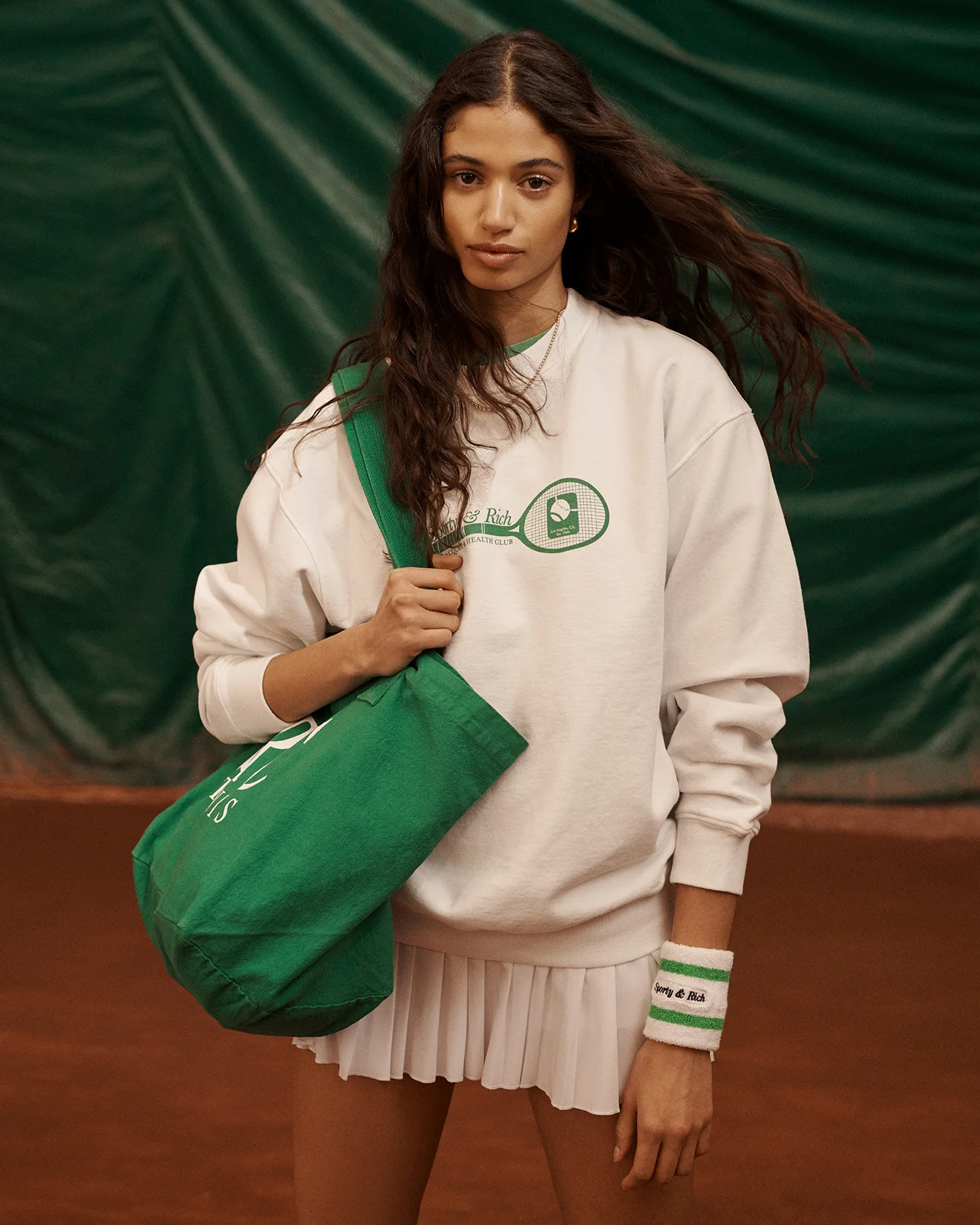 Racquet Crewneck - White - Image 5