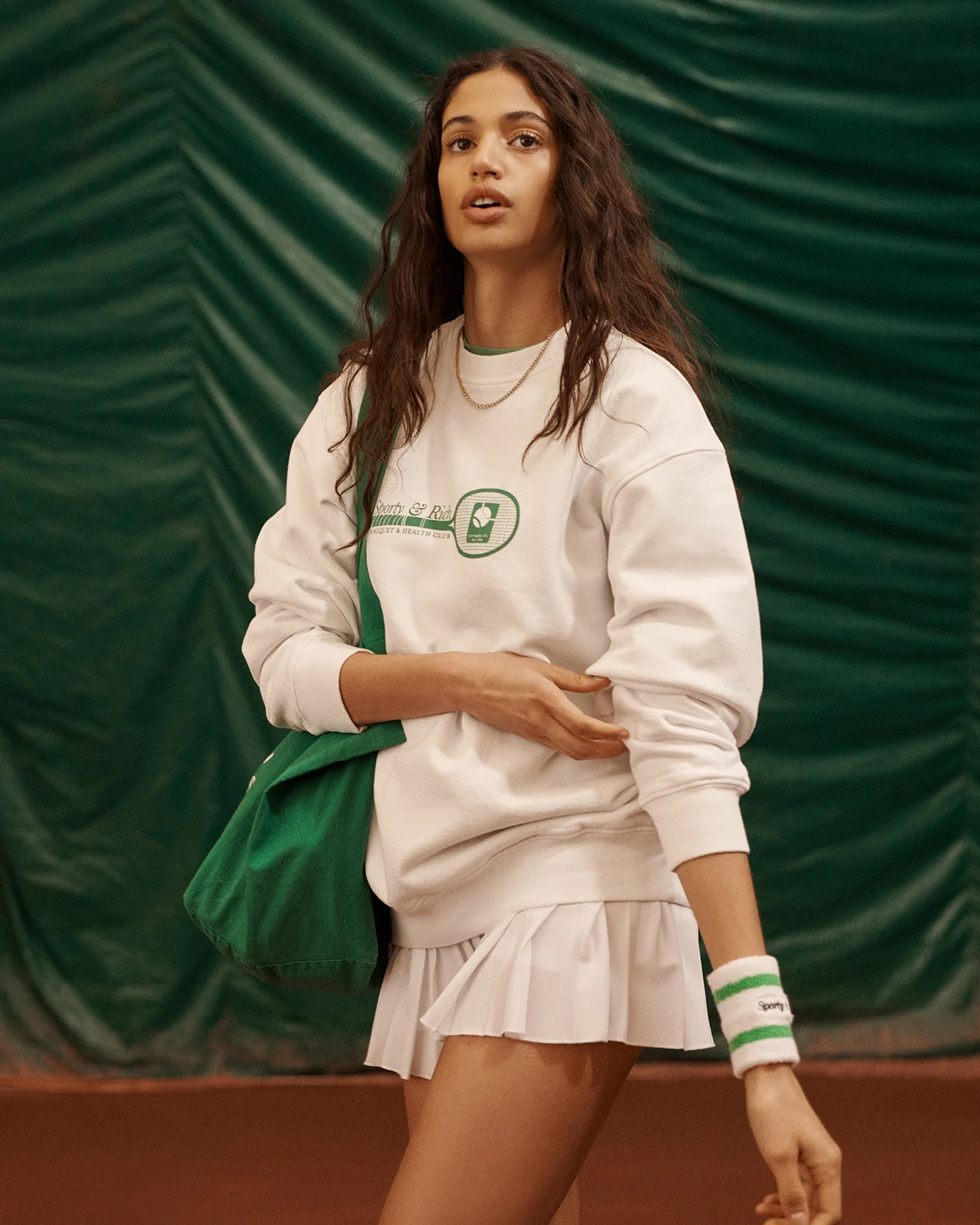 Racquet Crewneck - White - Image 7