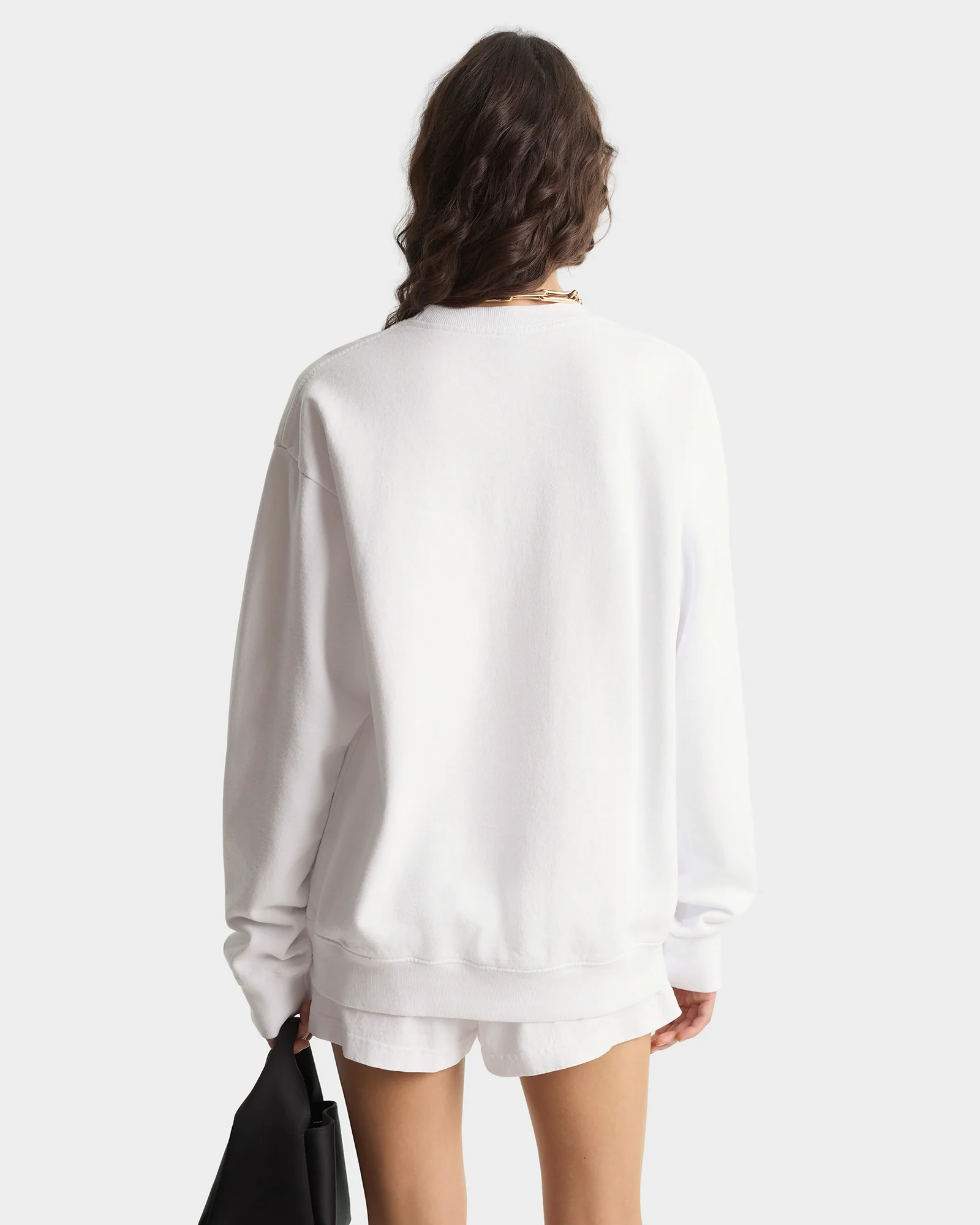 Run Club Crewneck - White/Ruby - Image 4