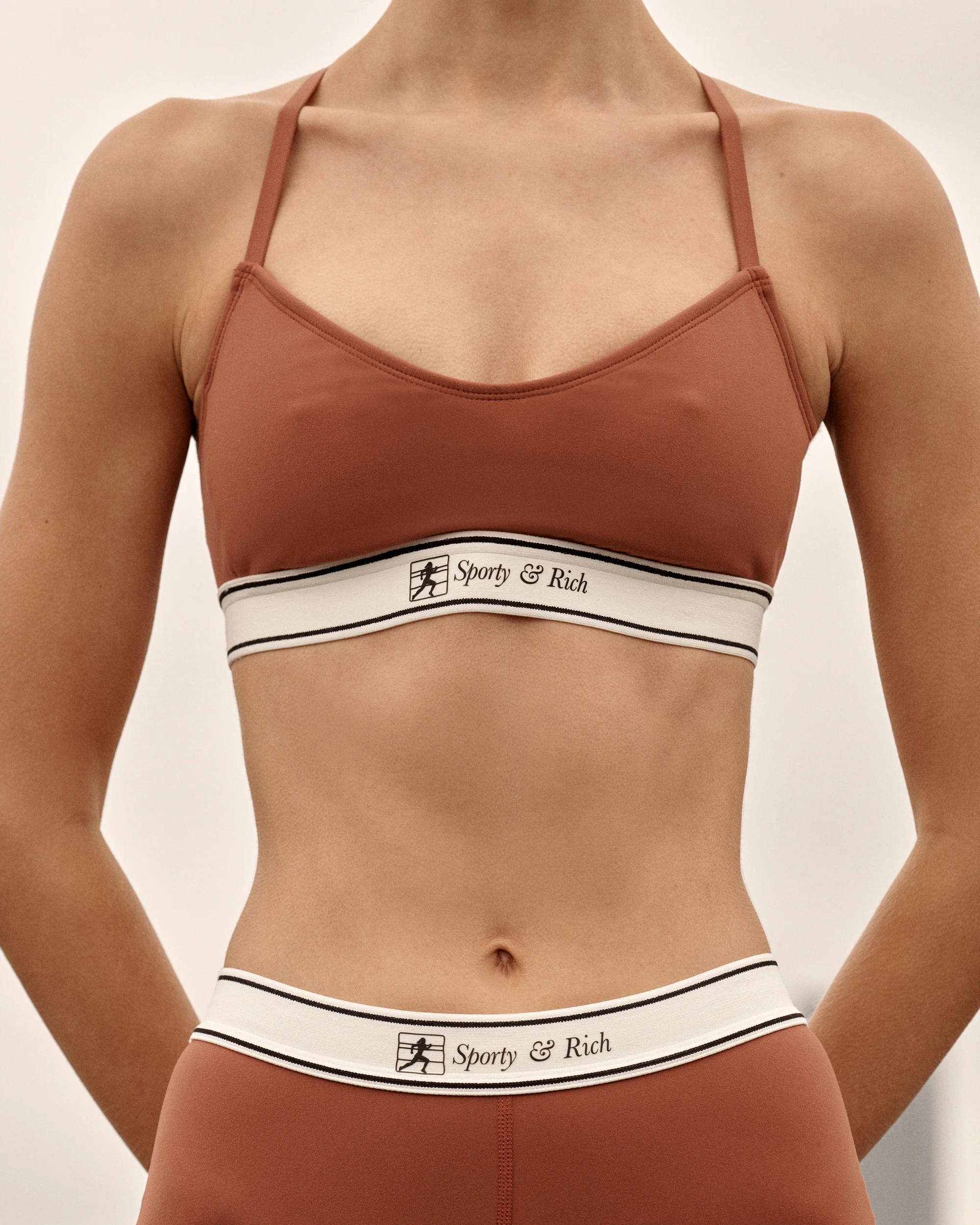 Runner Script Sports Bralette - Maroon - Image 2