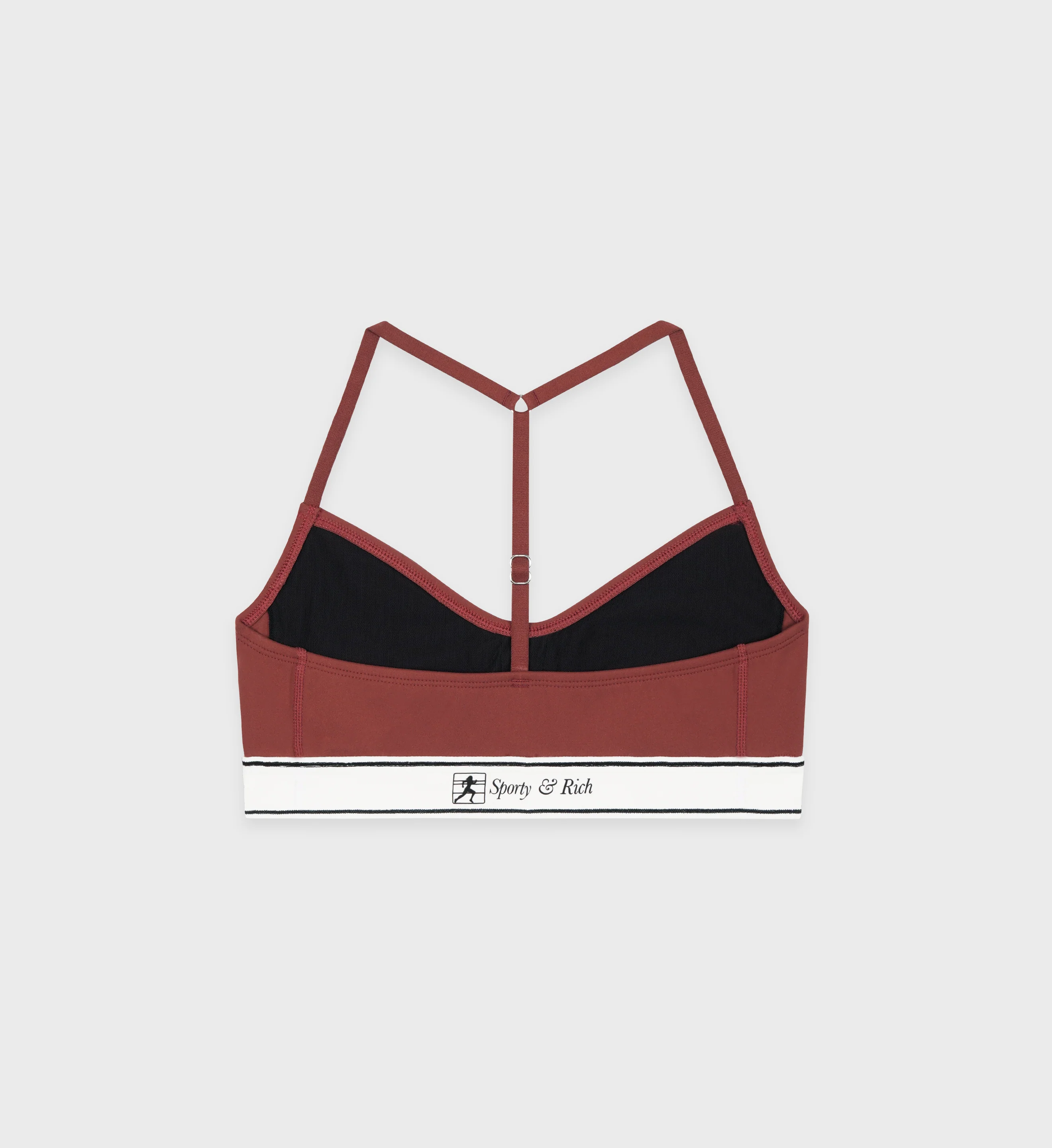 Runner Script Sports Bralette - Maroon - Image 3