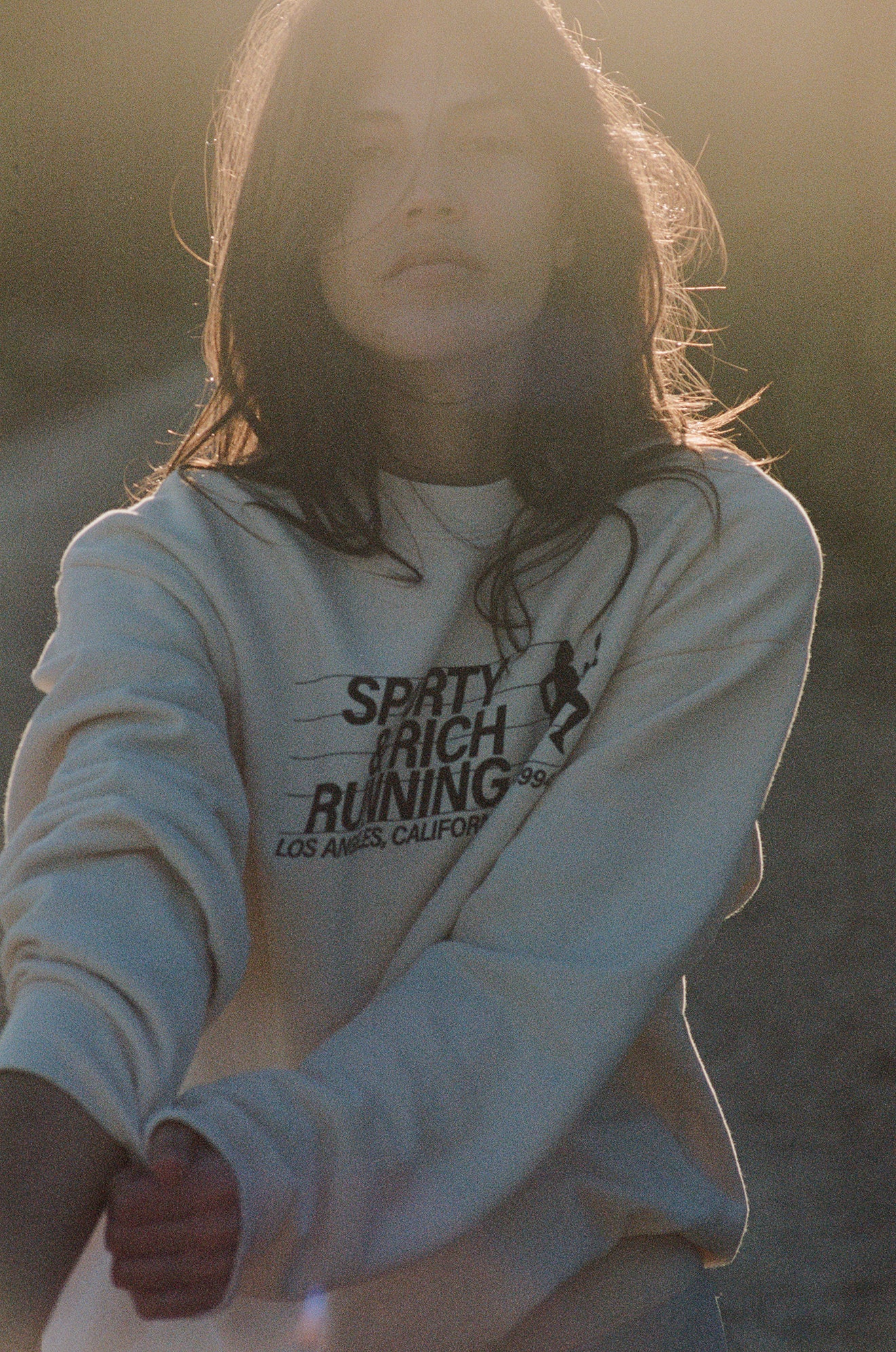 Running Crewneck - Cream - Image 5