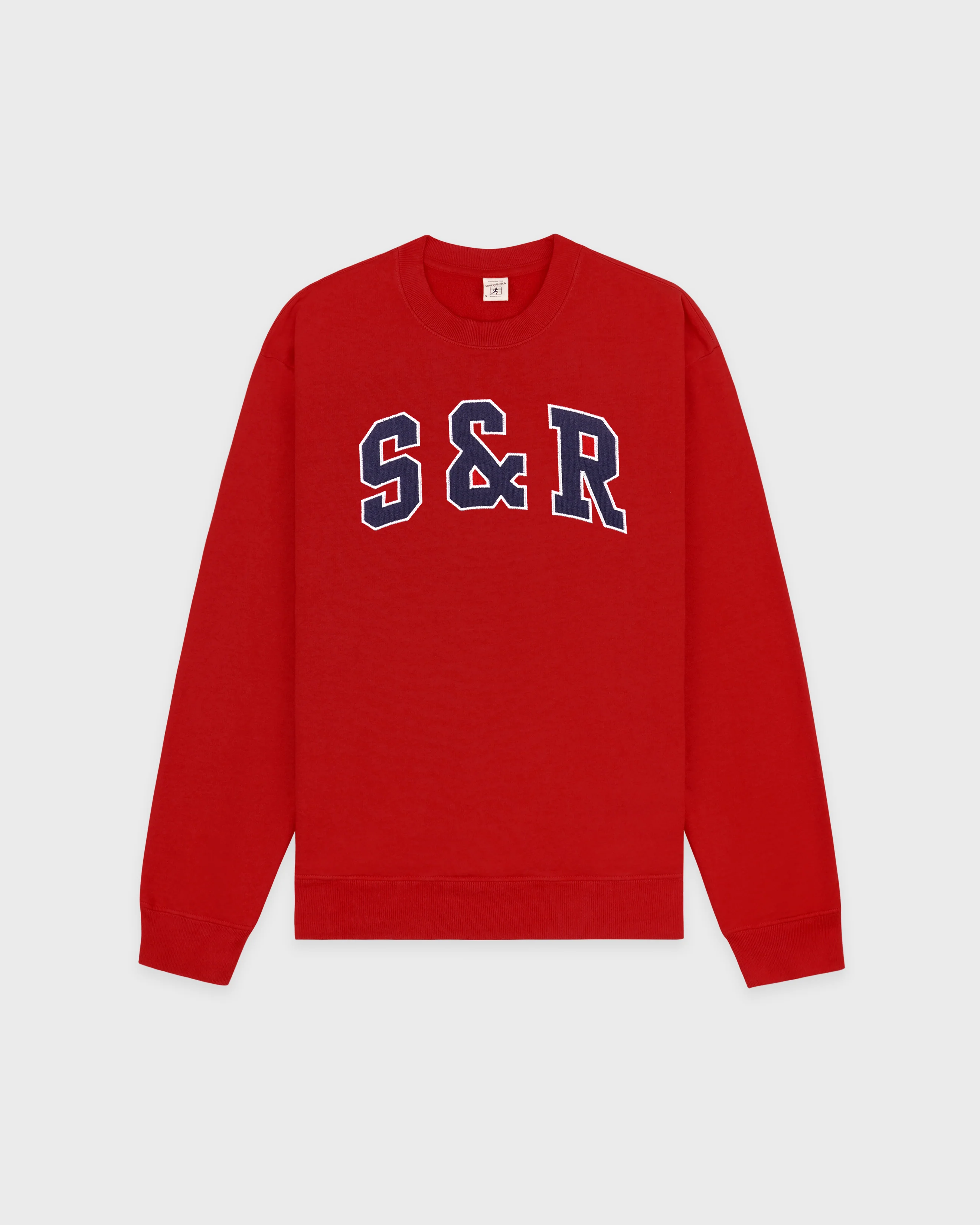 S&R Ivy Crewneck - Ruby/Navy - Image 8