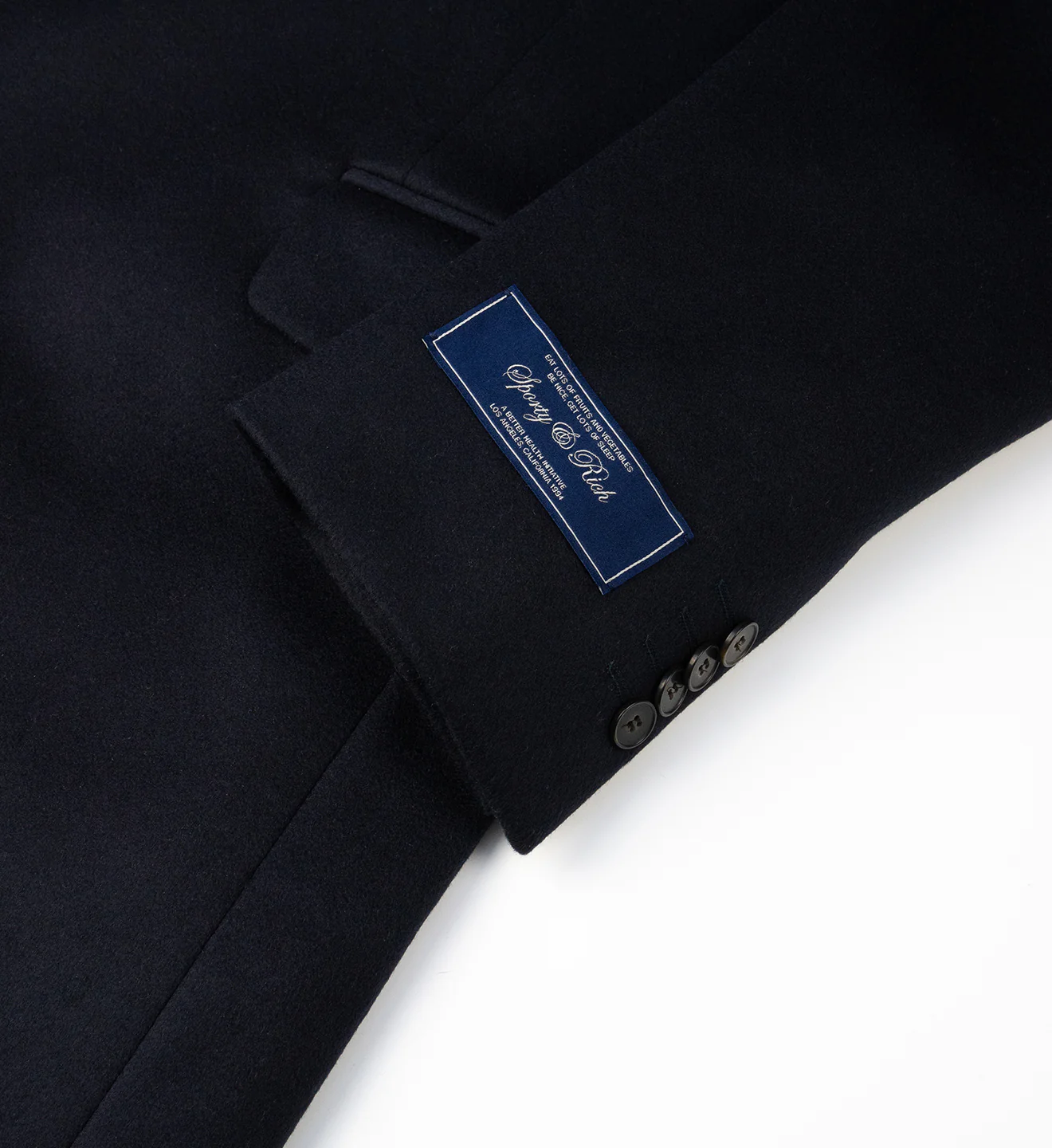 Script Logo Overcoat - Navy - Image 2