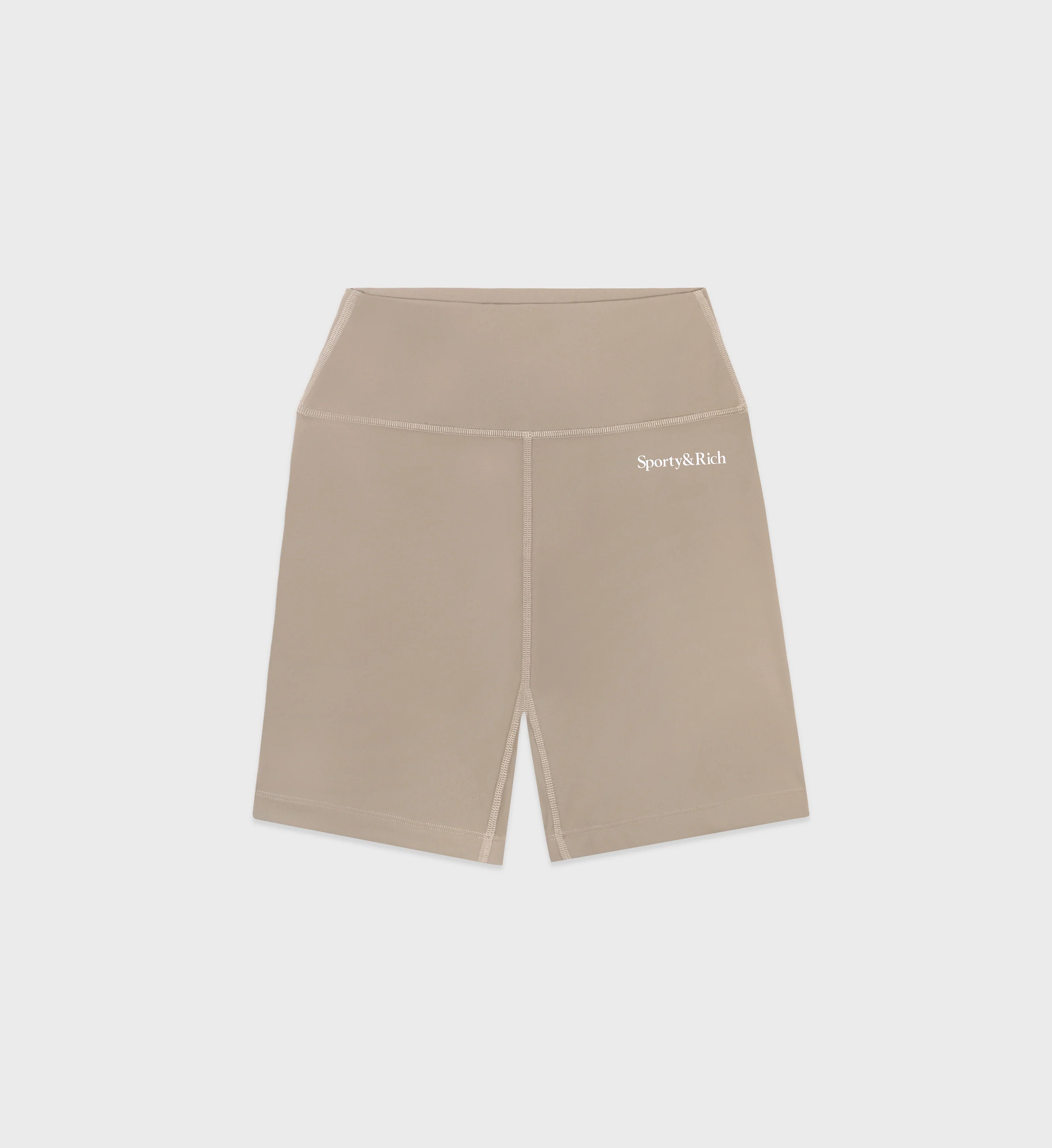 Serif Logo Biker Short - Elephant/White - Image 7
