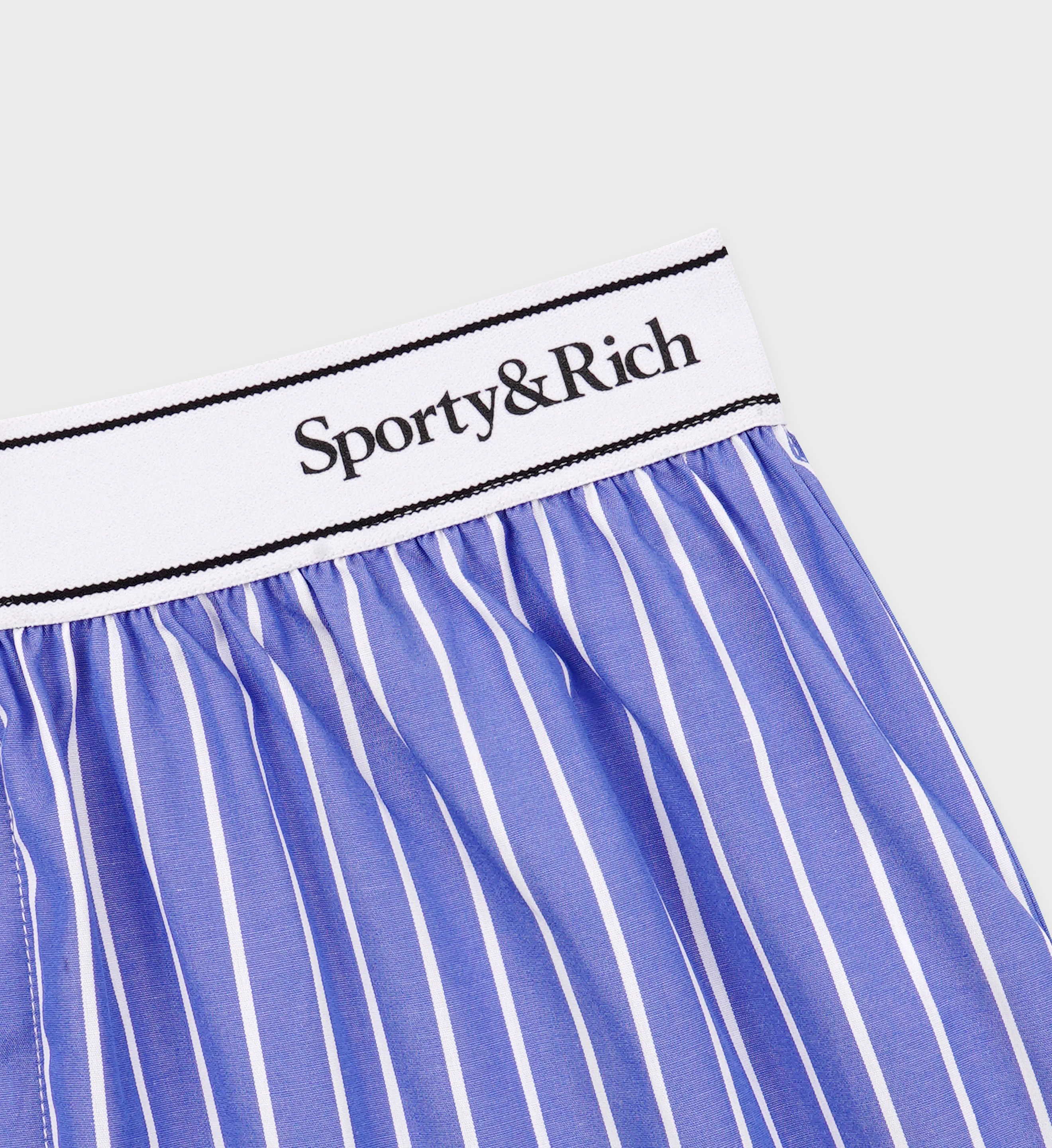 Serif Logo Boxer Short - Blue Striped - Image 6