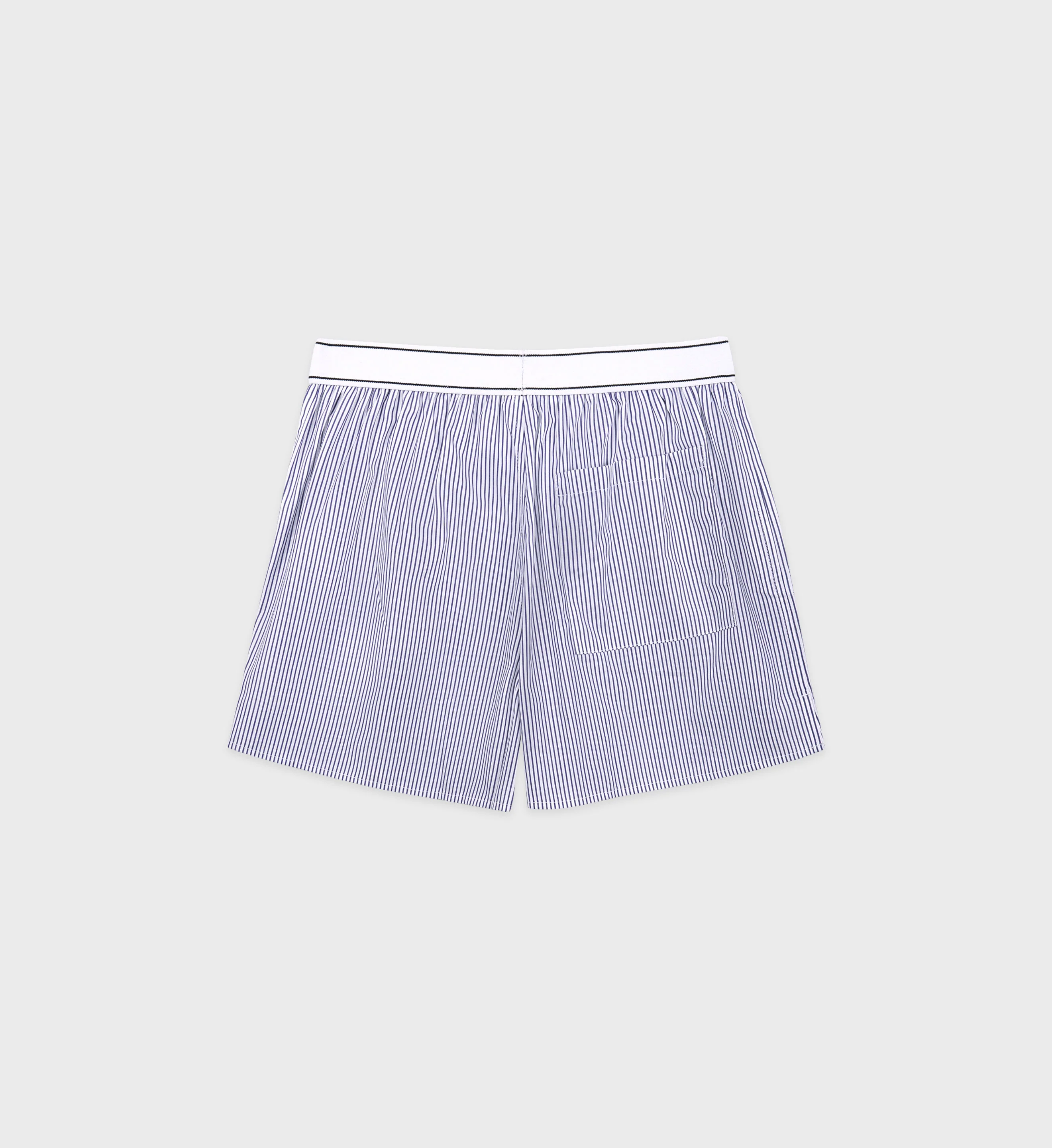 Serif Logo Boxer Short - White/Navy - Image 2