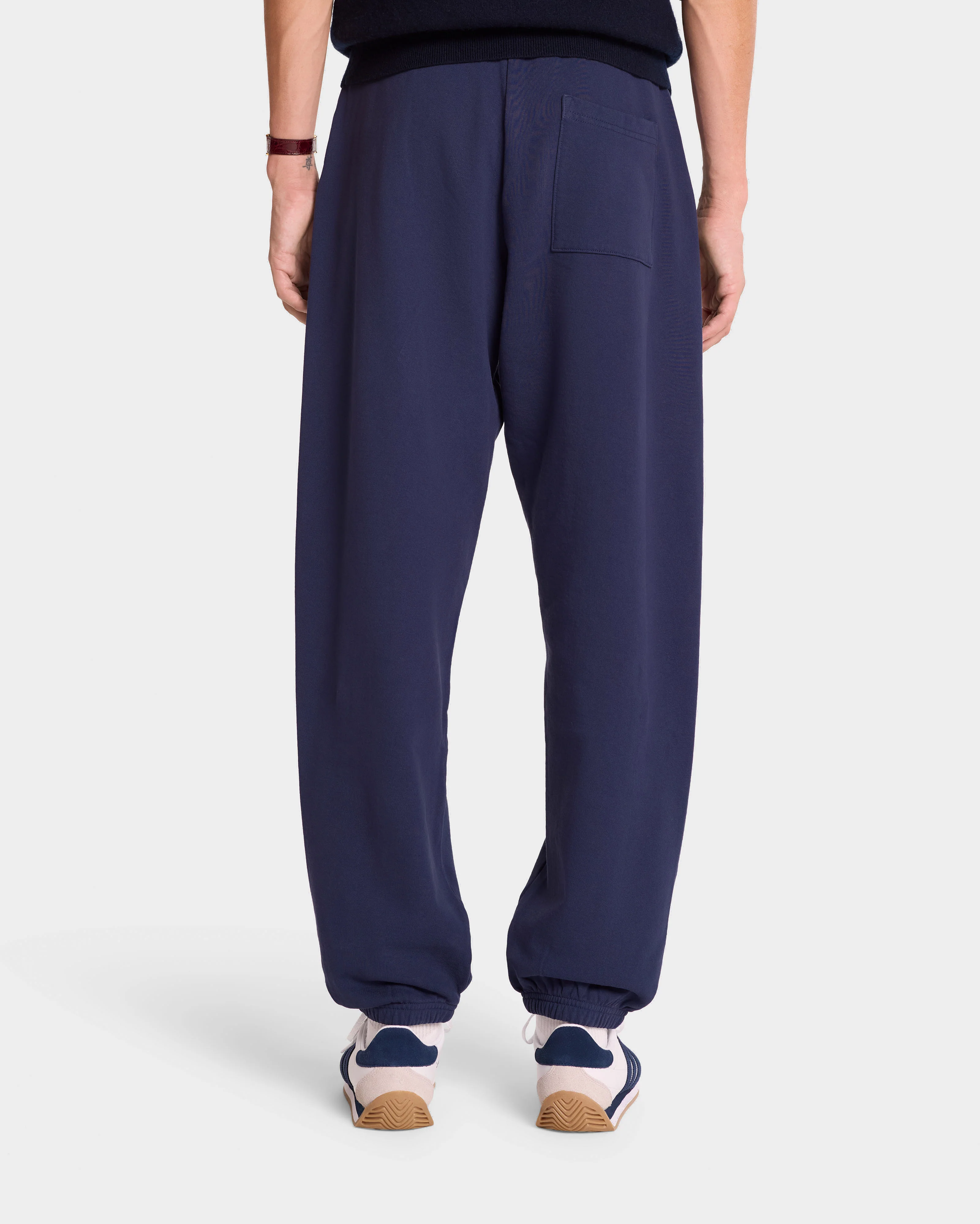 Serif Logo Sweatpant - Navy/White - Image 8