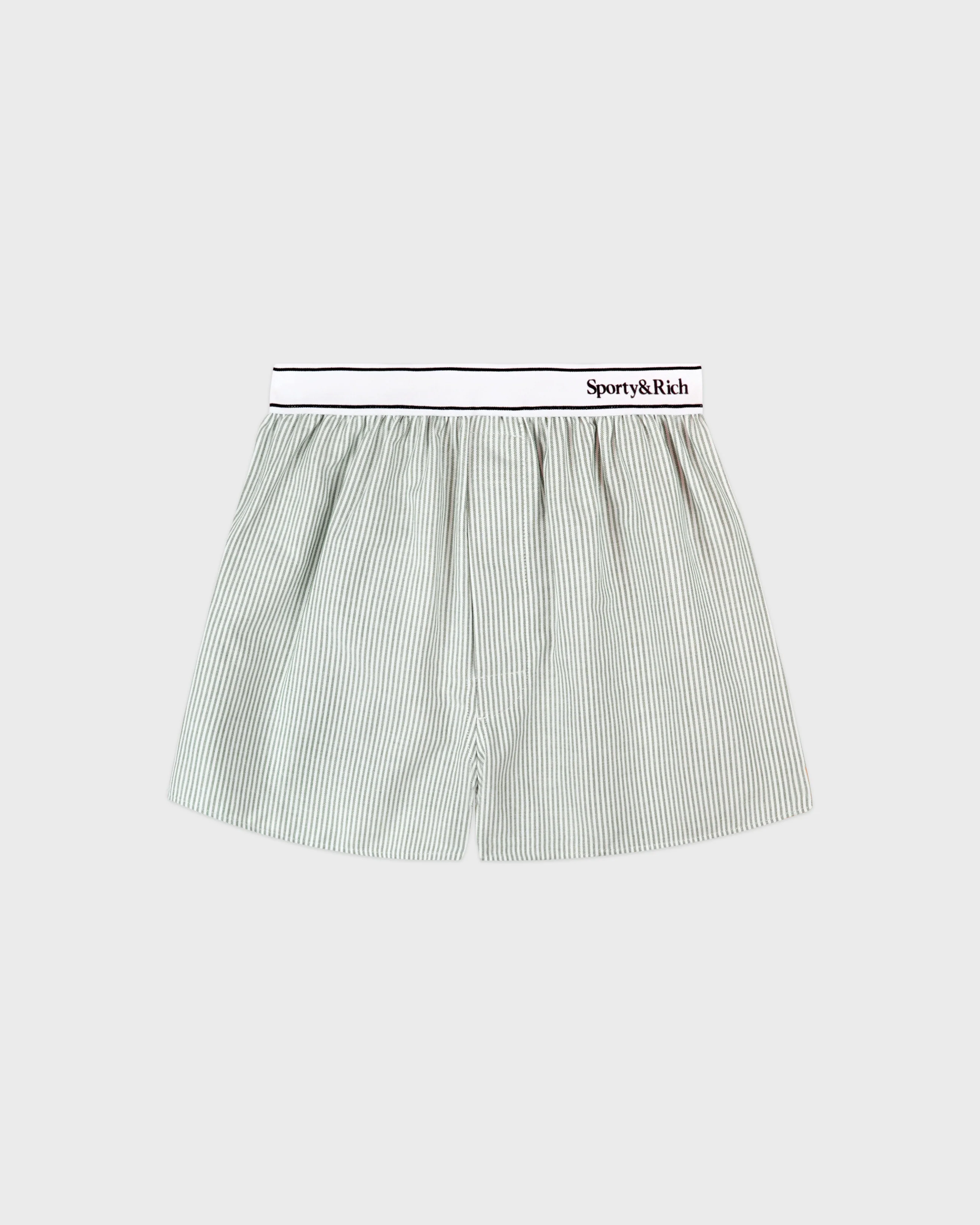 Serif Logo Oxford Boxer - Forest striped - Image 2
