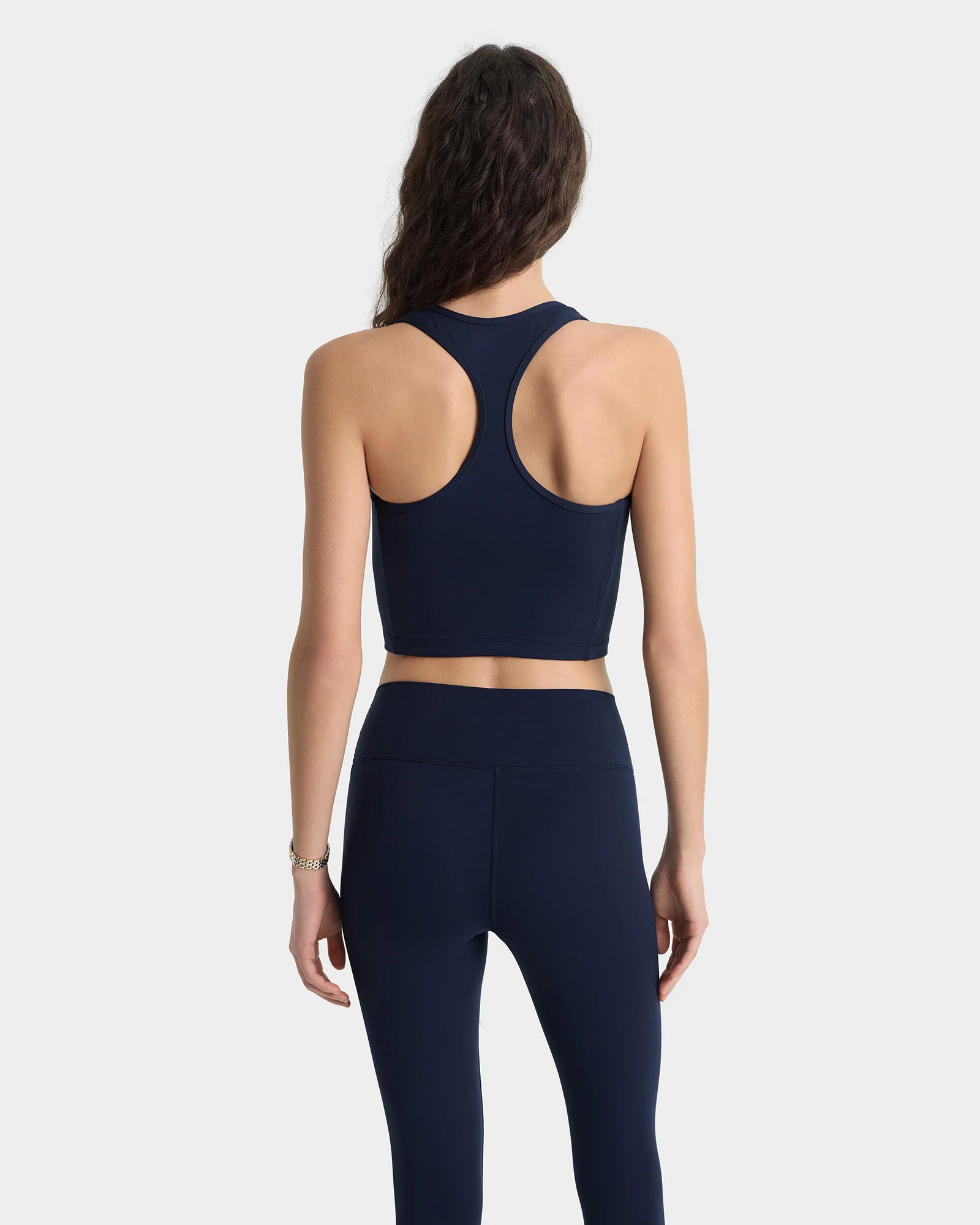 Serif Logo Sports Tank - Navy/White - Image 5
