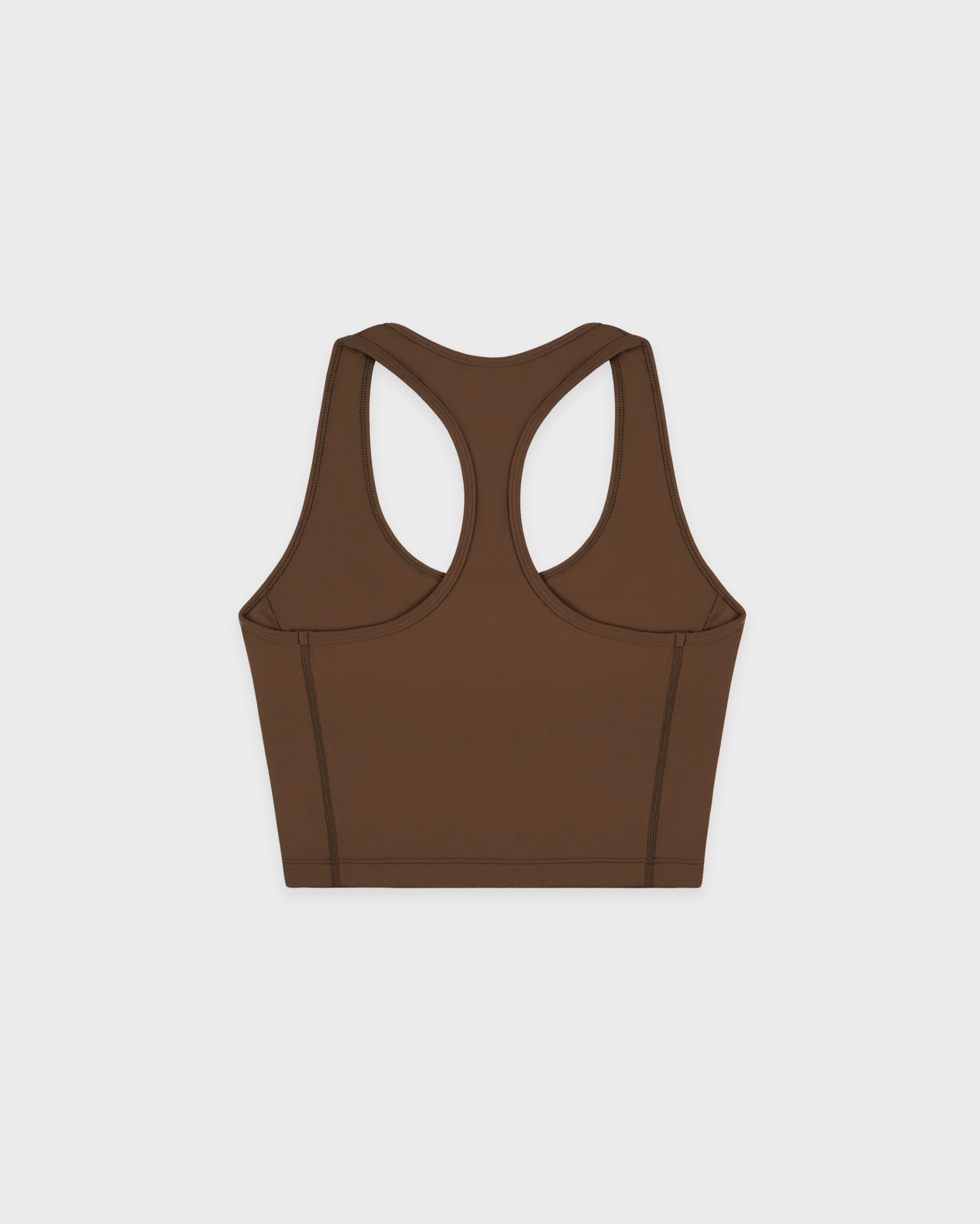 Serif Logo Sports Tank - Toffee/White - Image 7