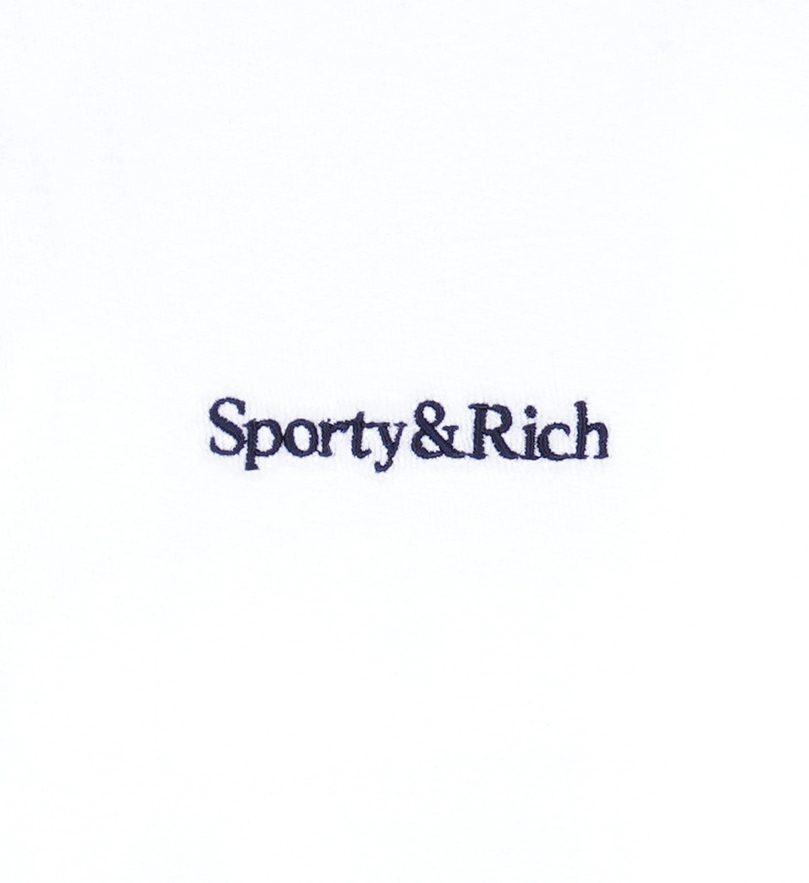 Serif Logo Terry Skirt - White/Navy - Image 9