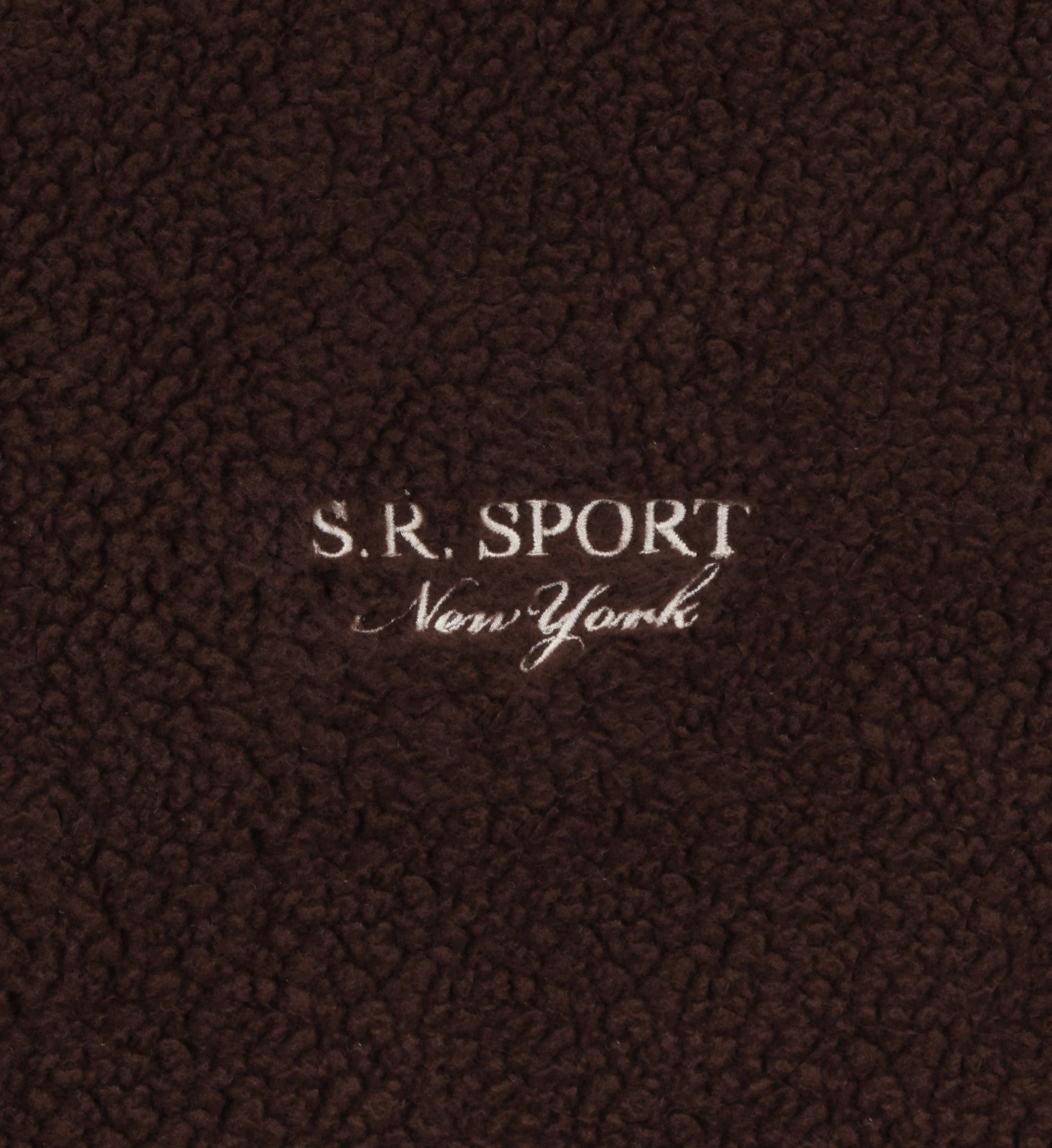 Sherpa Quarter Zip - Chocolate/Cream - Image 4